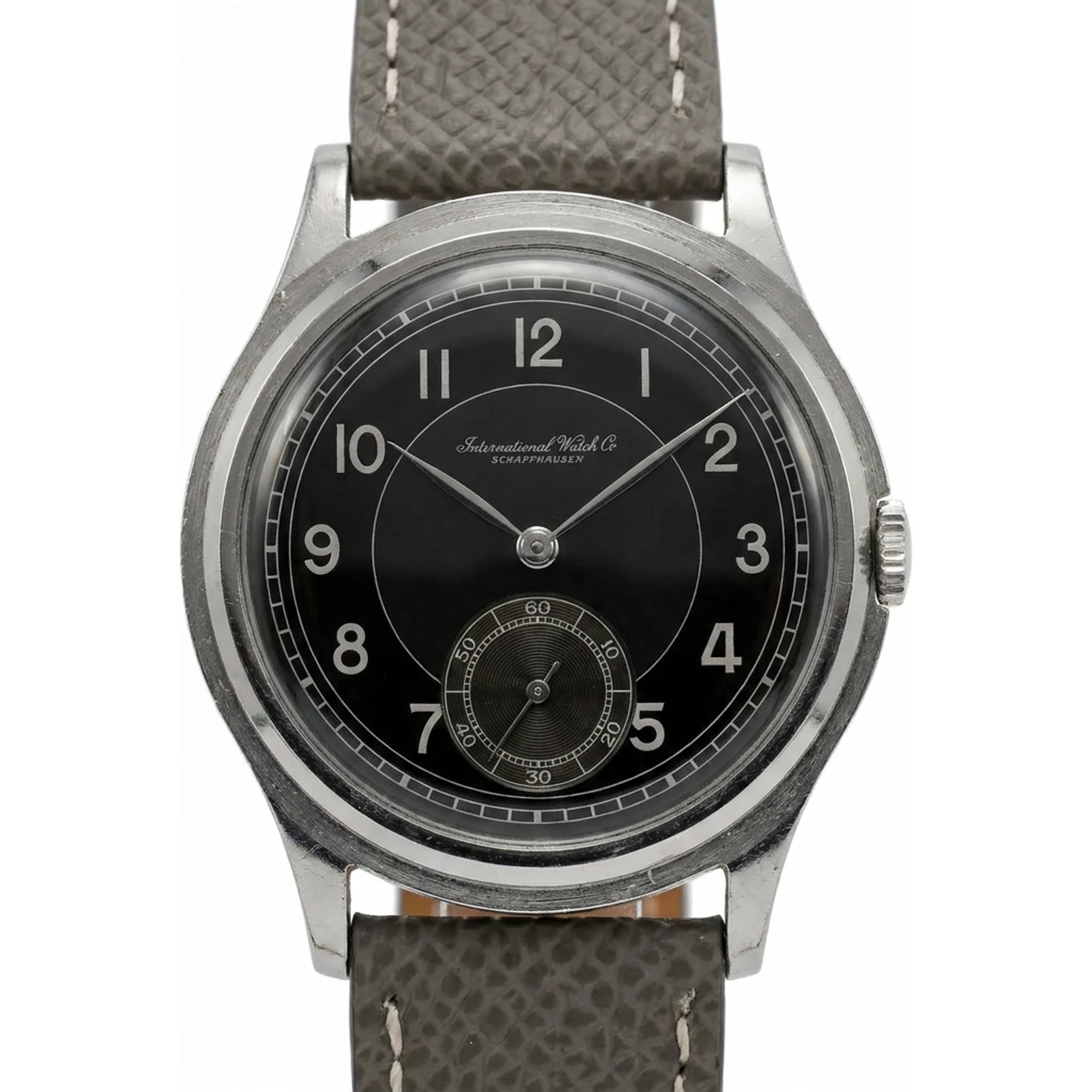 IWC Oversize Steel 38mm Manual Winding Circa 1947 308