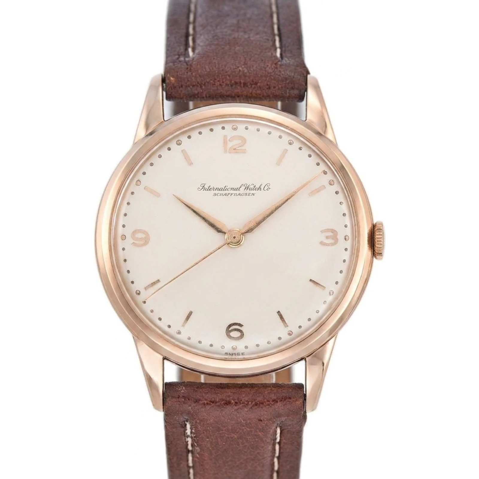 IWC Caliber 89 Herrenarmbanduhr in 36 mm 14 kt Roségold Cal 89
