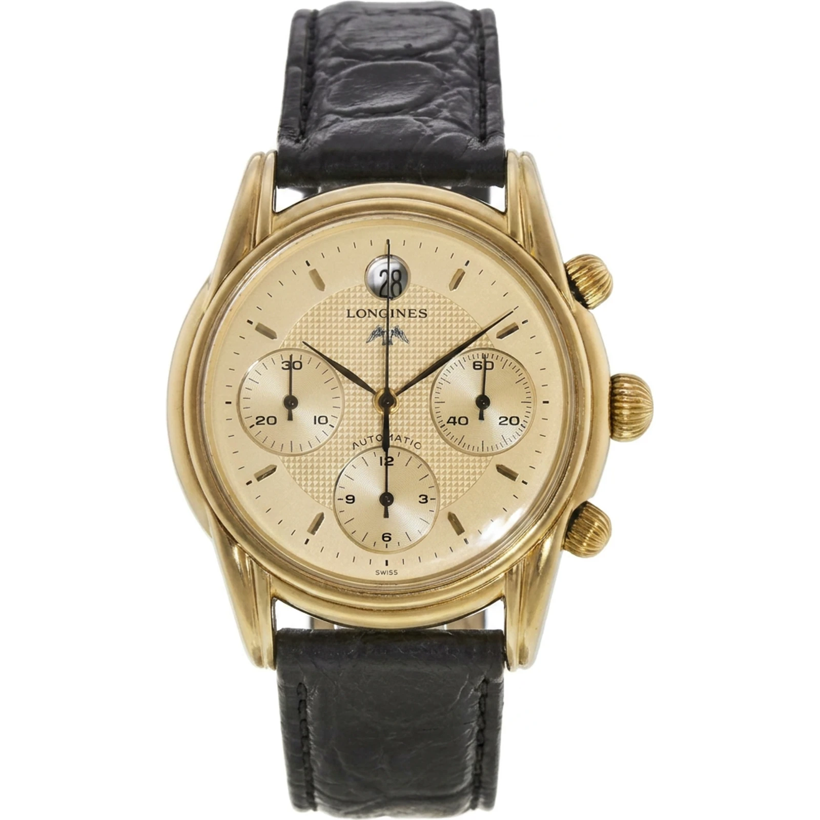 Longines Chronograph Automatic Leather Strap L4.661.2
