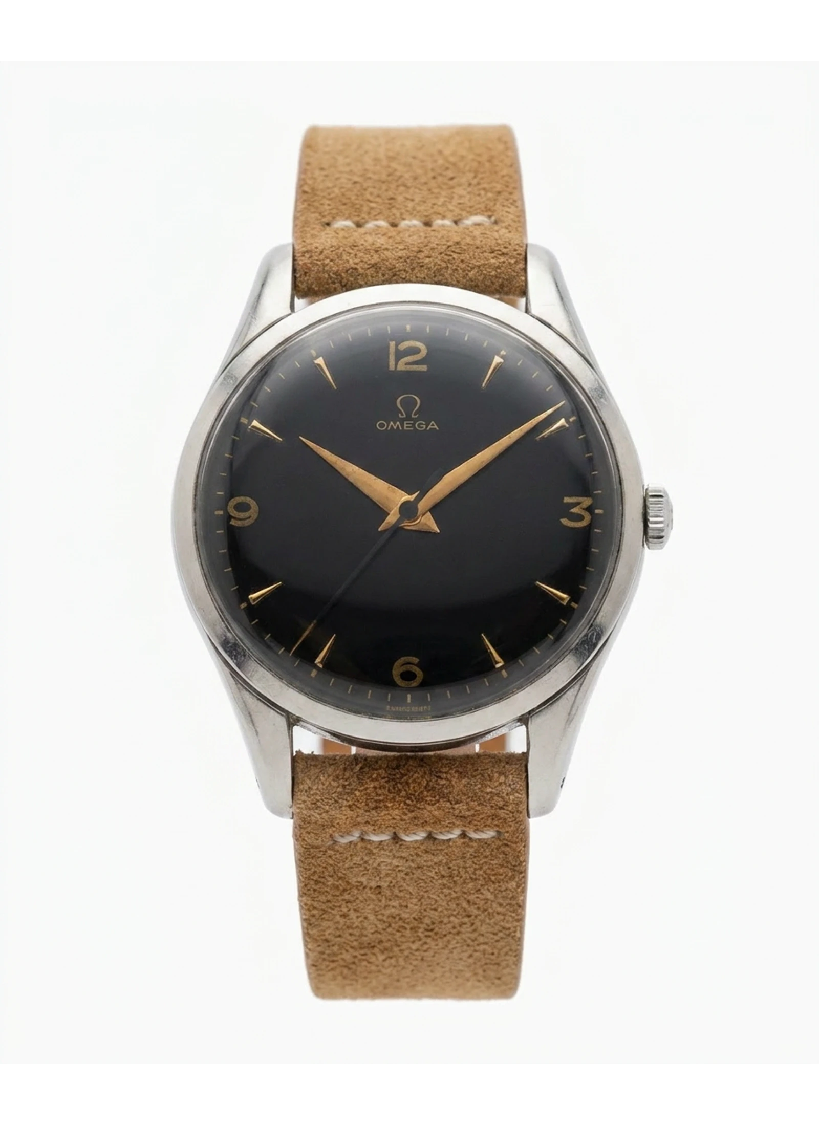 Omega Jumbo 38.5mm cal. 283 manual winding gold-plated 2506-1