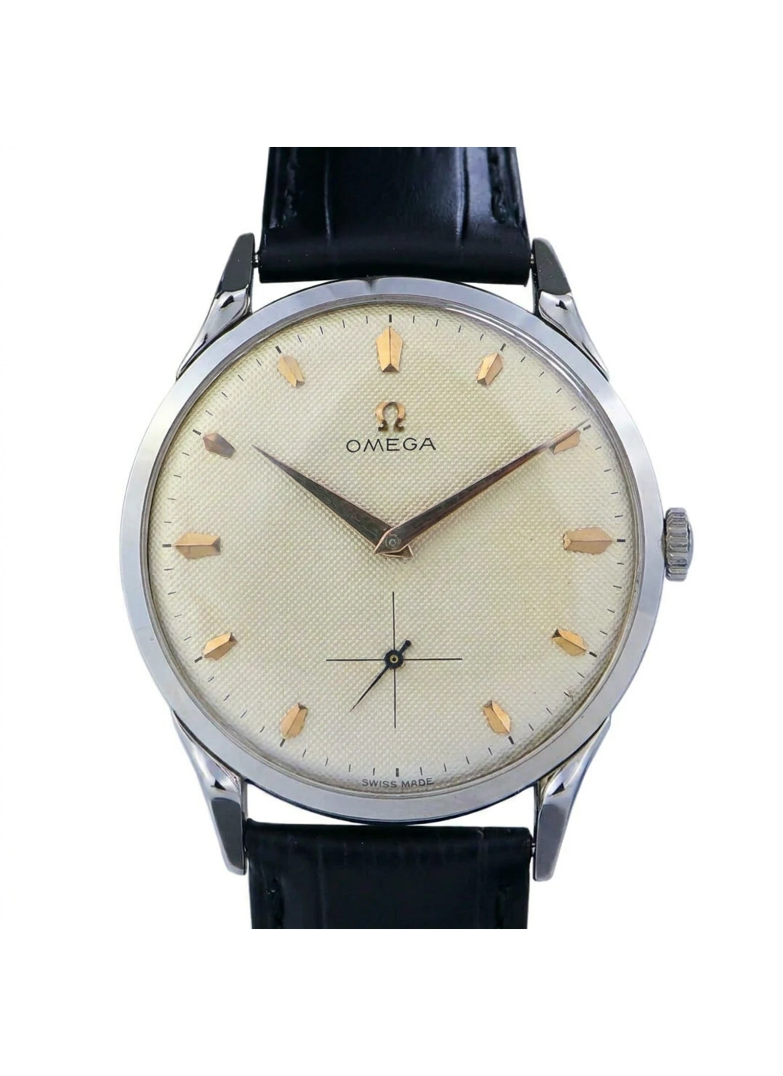 Omega Jumbo xl two tone dial manual steel acciaio 2603