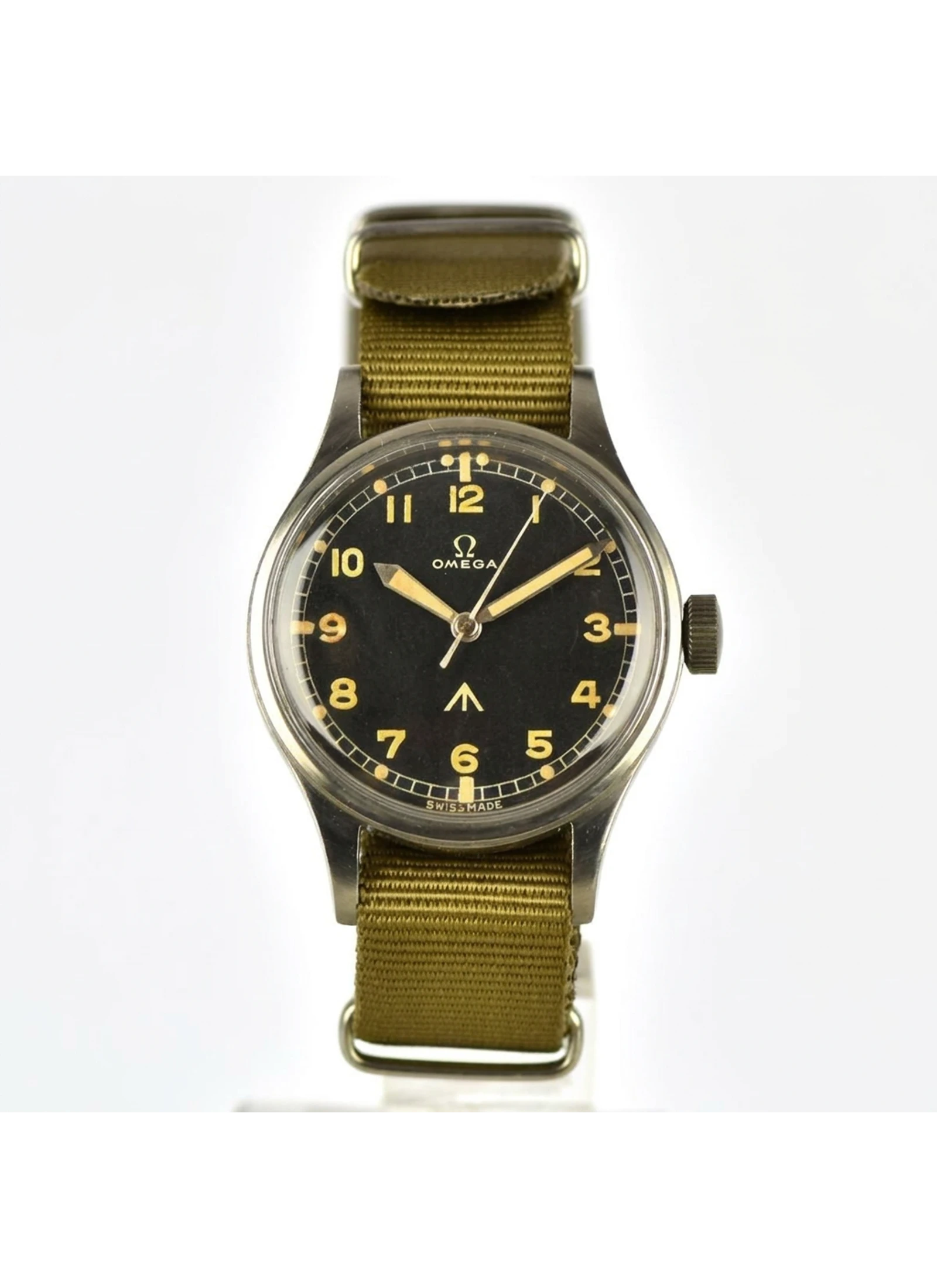 Omega Black Dial case Spider Ragno Arabic Numerals Servised 2605