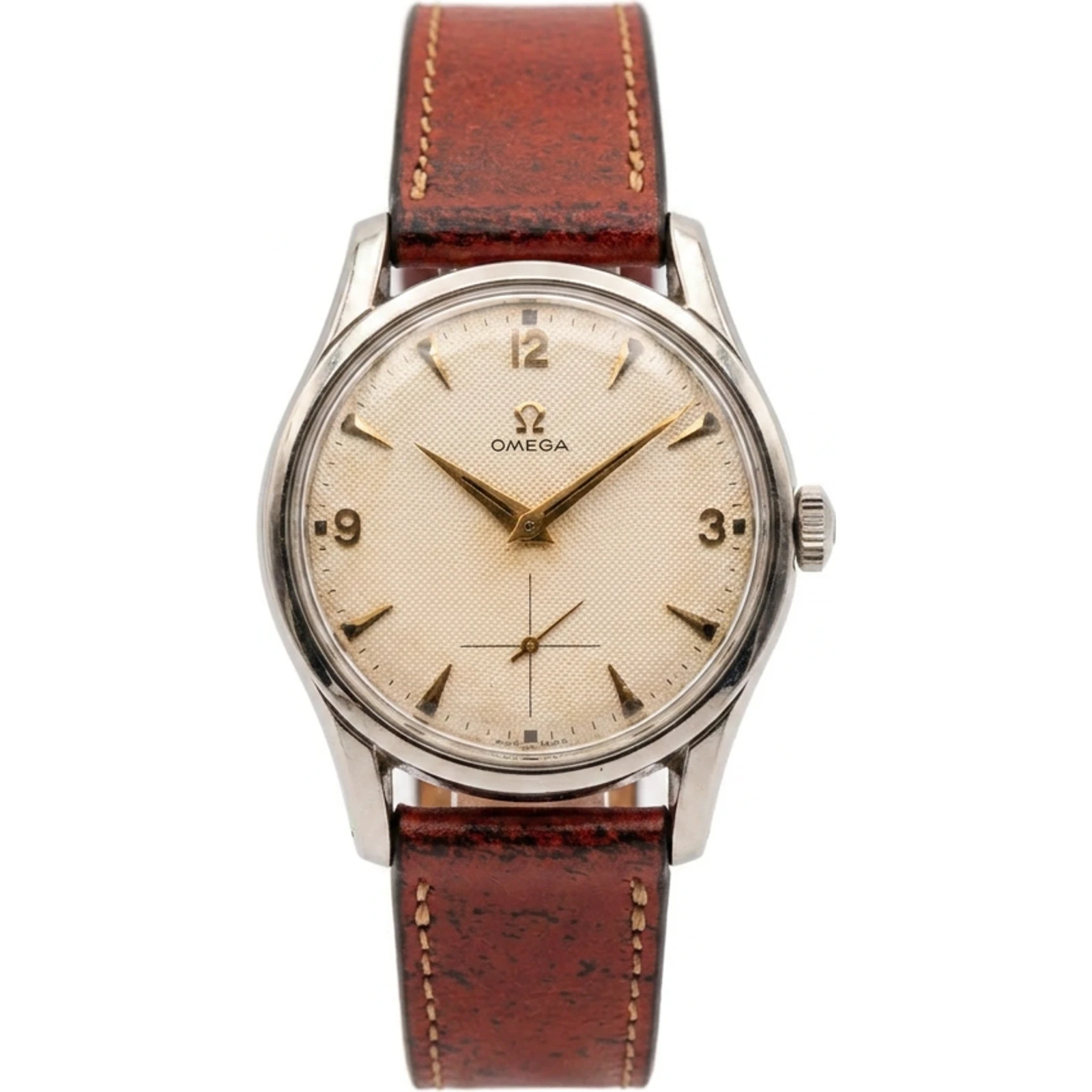 Omega Red Star 1951 Cal. 265 Steel Screw-Back Case 2639-14