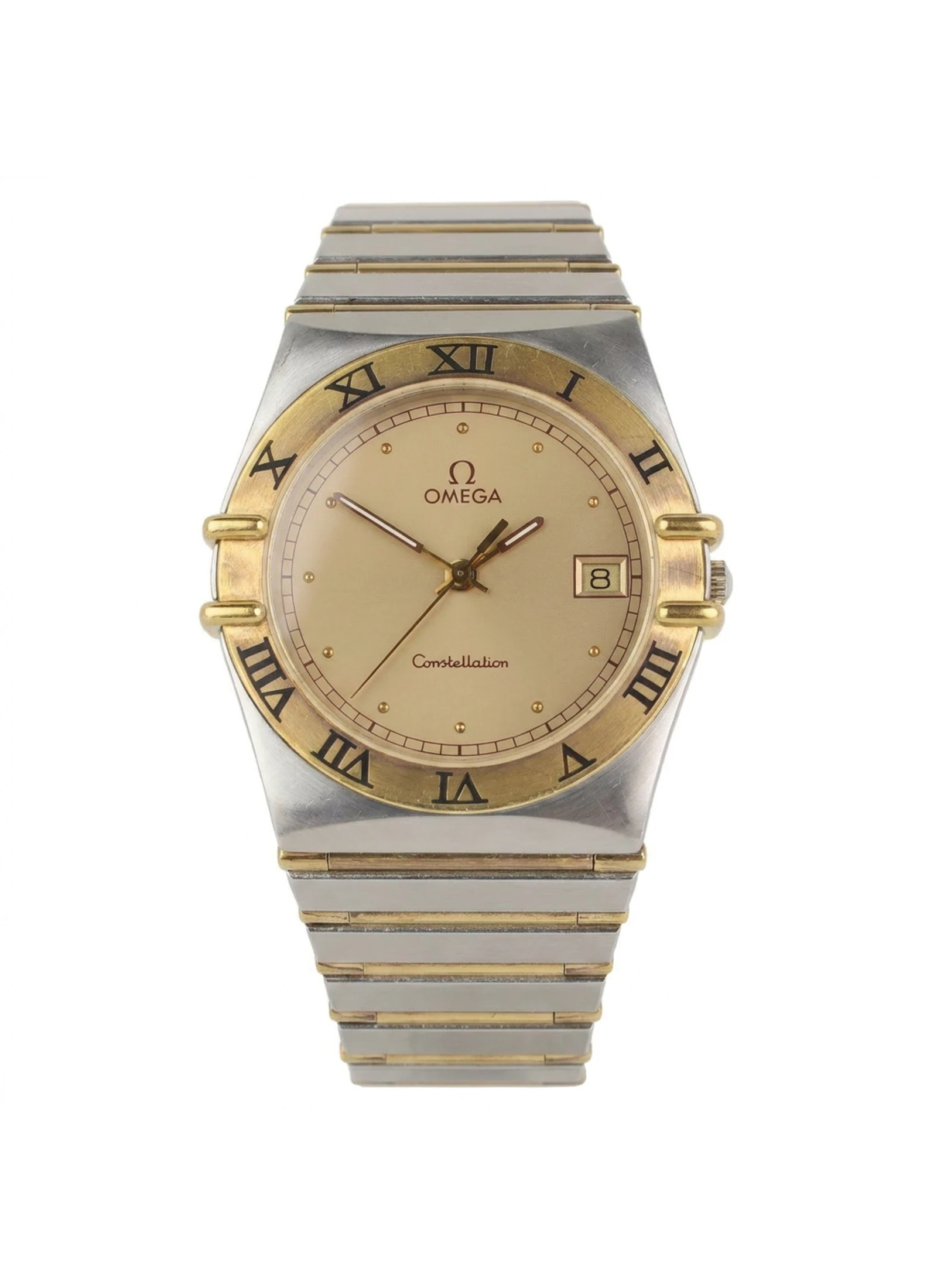 Omega Constellation Date Bicolor Diamantindizes 33mm Damen Klassiker 396.1070 / 396.1080