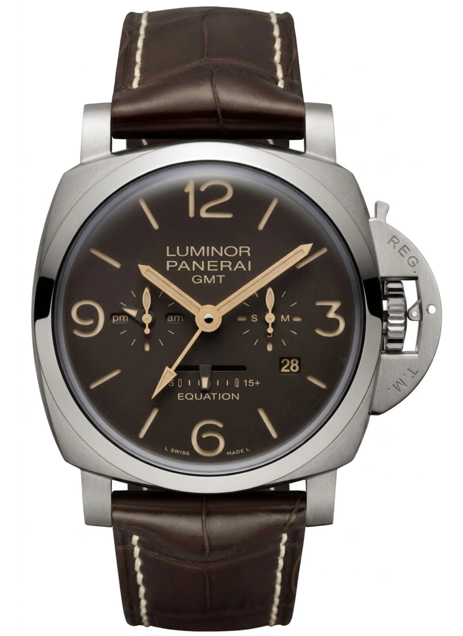 Panerai Luminor Equation Of Time 8 Days Gmt Equation Of Time Titanium 47mm Completo PAM00656