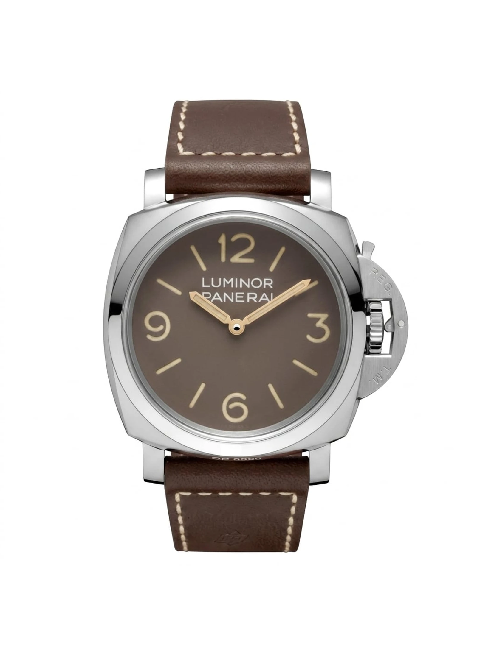 Panerai Luminor 1950 3 Days 47 Pam 663 Mm 00663 Brown Dial PAM00663