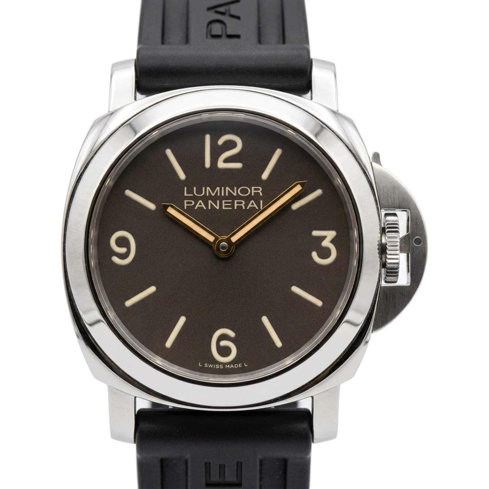 Panerai PAM 390 Luminor Special Edition Tobacco Dial Gold Hands 44mm PAM00390 PAM390