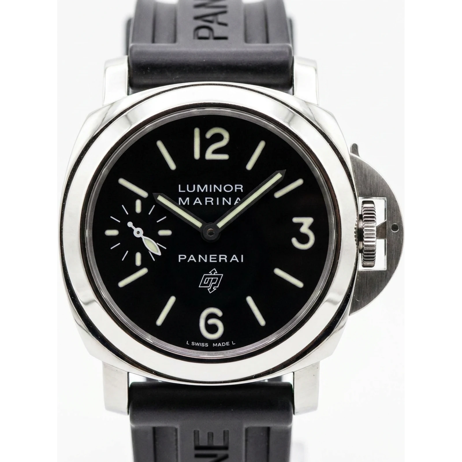 Panerai Luminor Base 44mm Black Rubber Bracelet PAM0005 2009