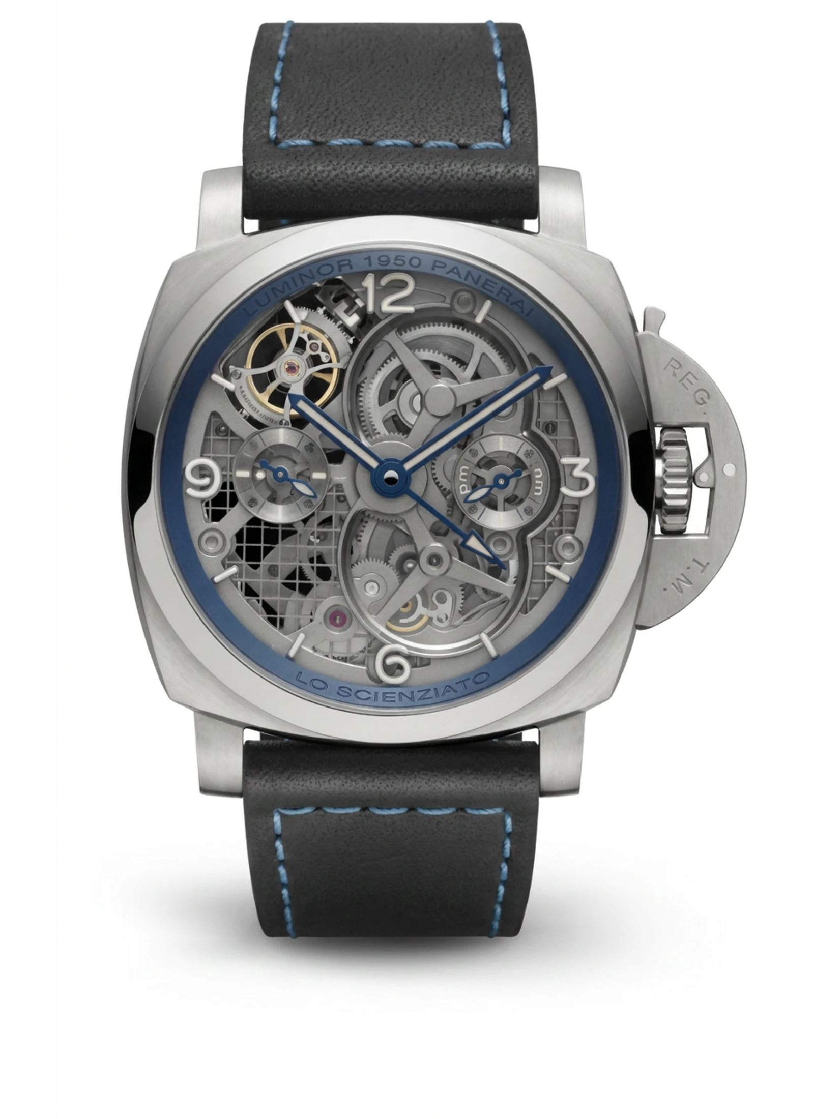 Panerai Lo Scienziato Luminor 1950 Tourbillon GMT Titanio PAM00767