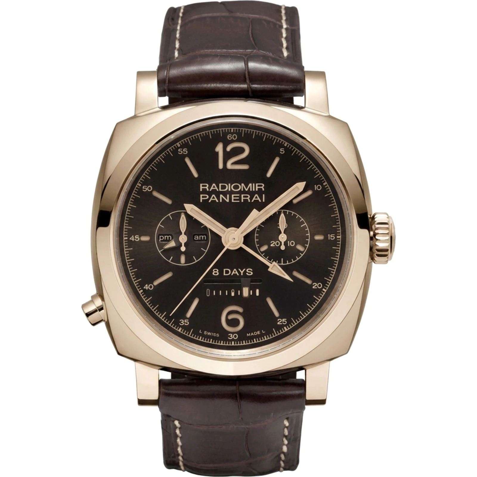 Panerai Radiomir 1940 Chrono Monopulsante 8 days GMT oro rosso - NEW PAM00502