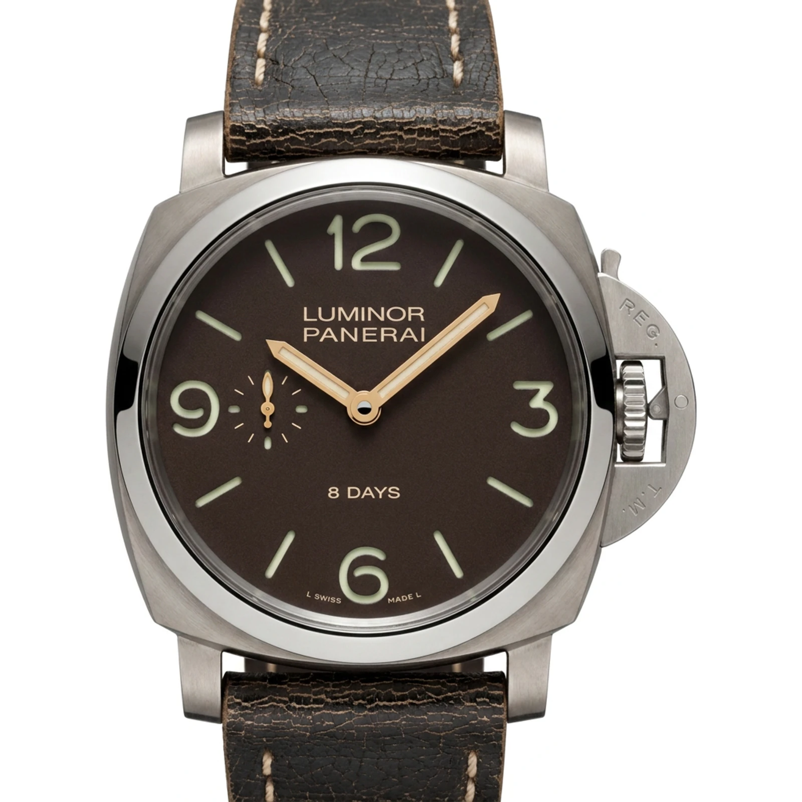 Panerai Luminor 1950 Left-Handed 8 Days Titanio Manual-Wind PAM 368 PAM368