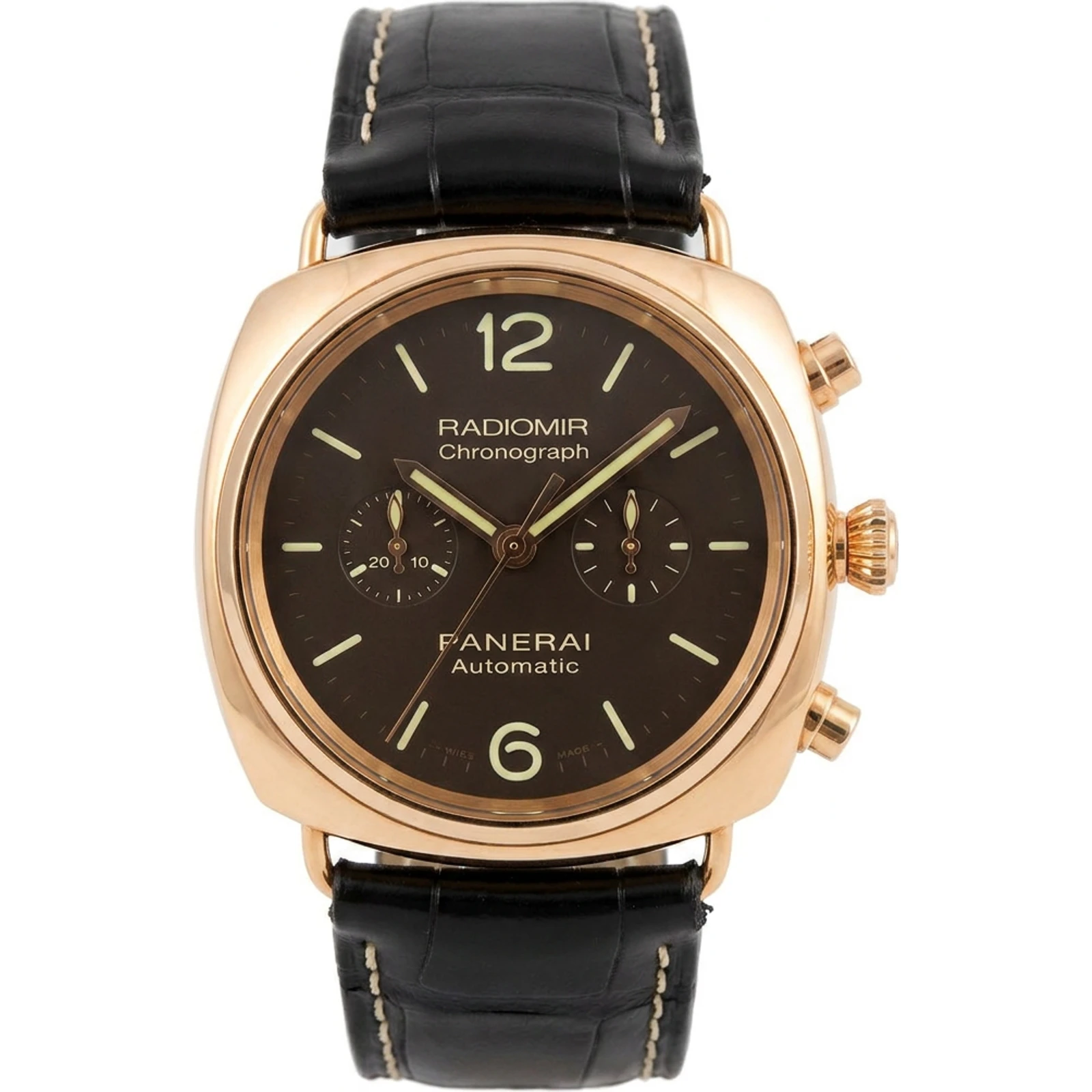 Panerai Radiomir Chronograph 18k Rose Gold Brown Dial 42mm PAM00377