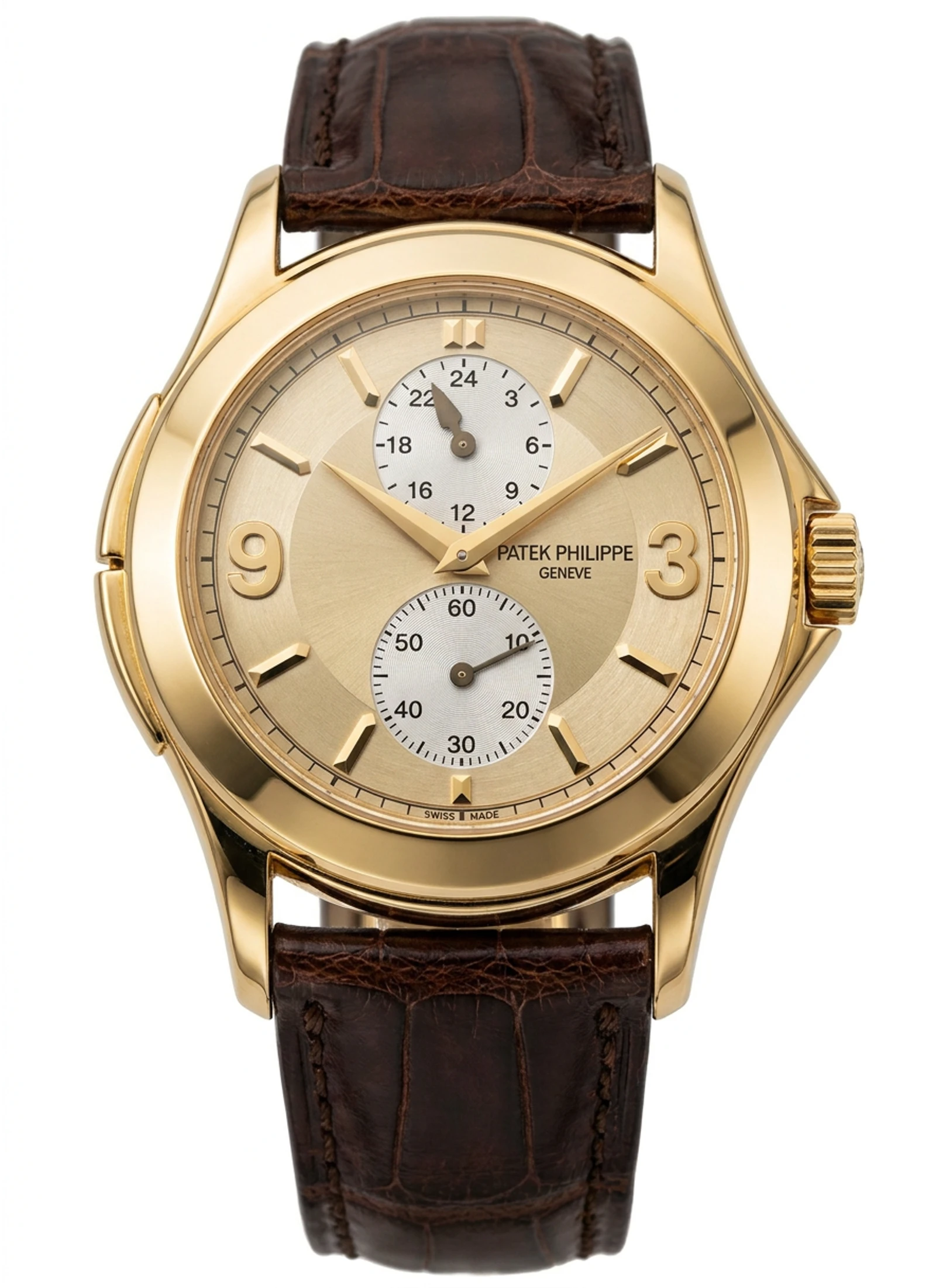 Patek Philippe Calatrava Travel Time 18K Yellow Gold 5134J