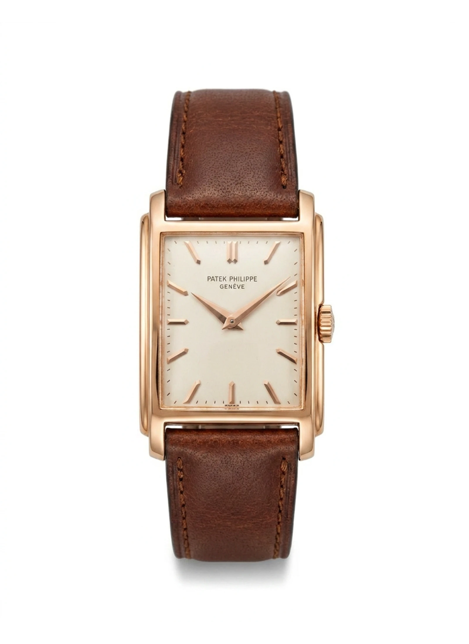 Patek Philippe Rectangular Shape in rose gold 2404 made in 1951