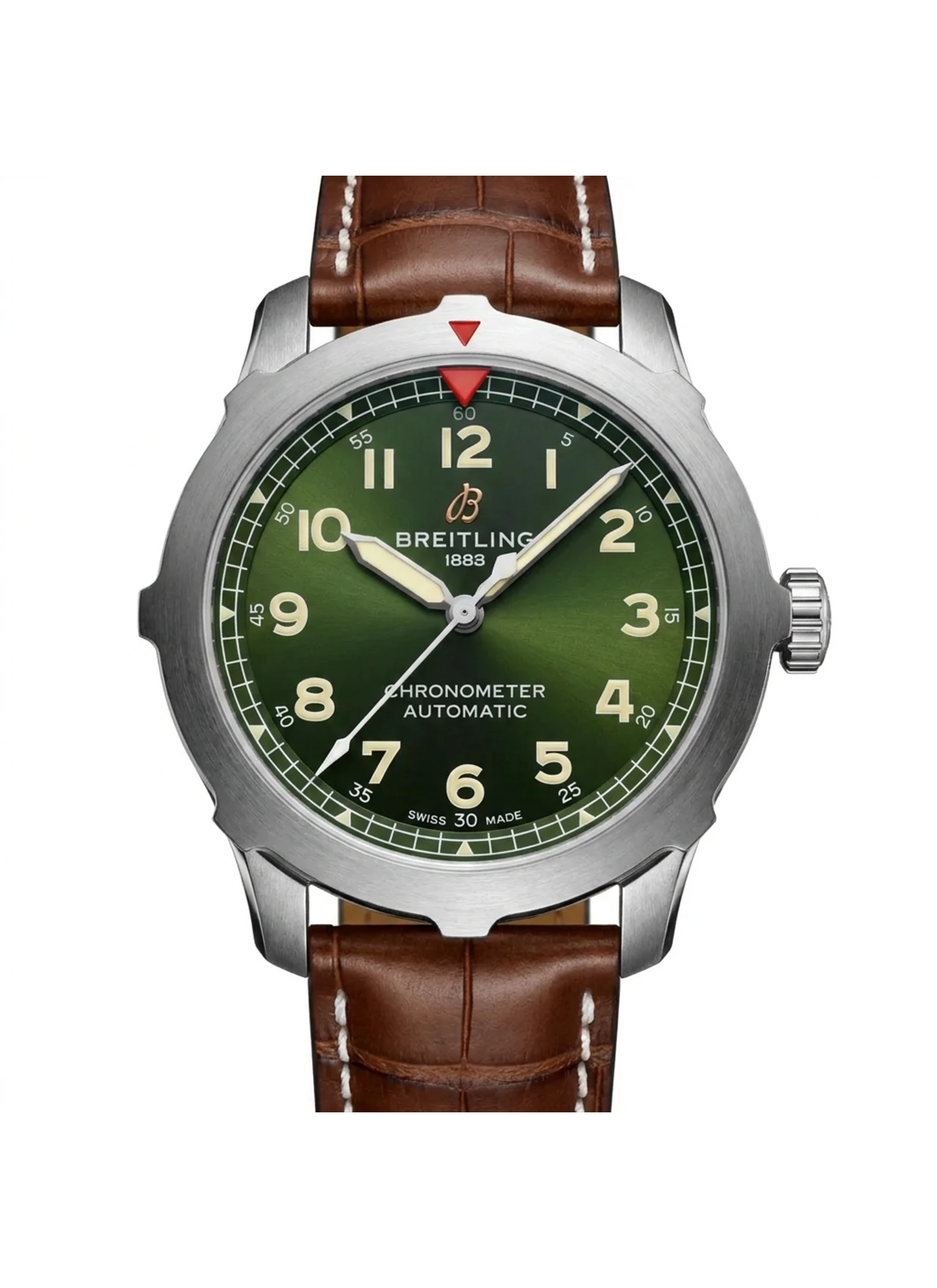 Breitling EB2040101L1X1 Navitimer Super 8 Green Dial Watch