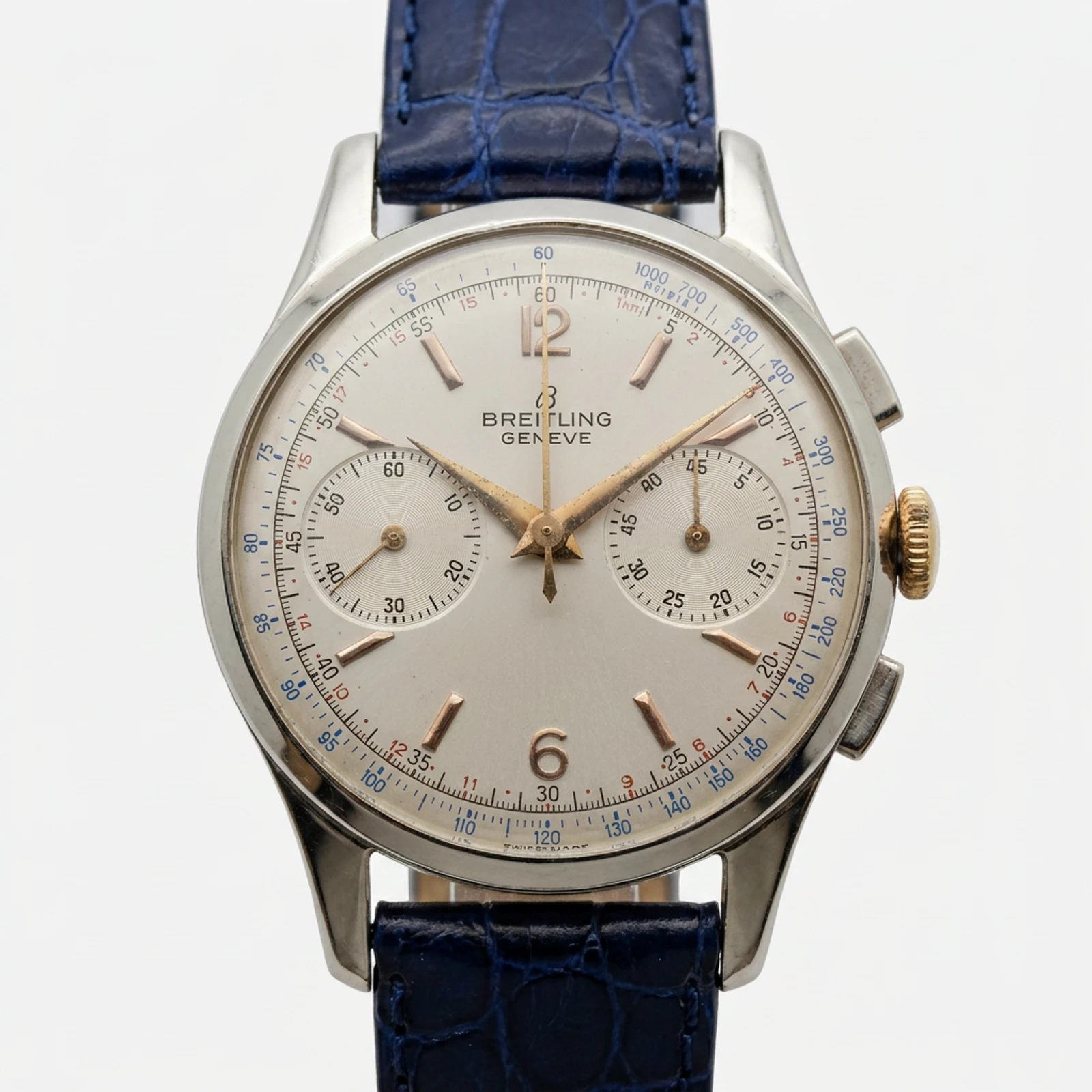 Breitling Cadette Chronograph 18KRG 1950s 1188