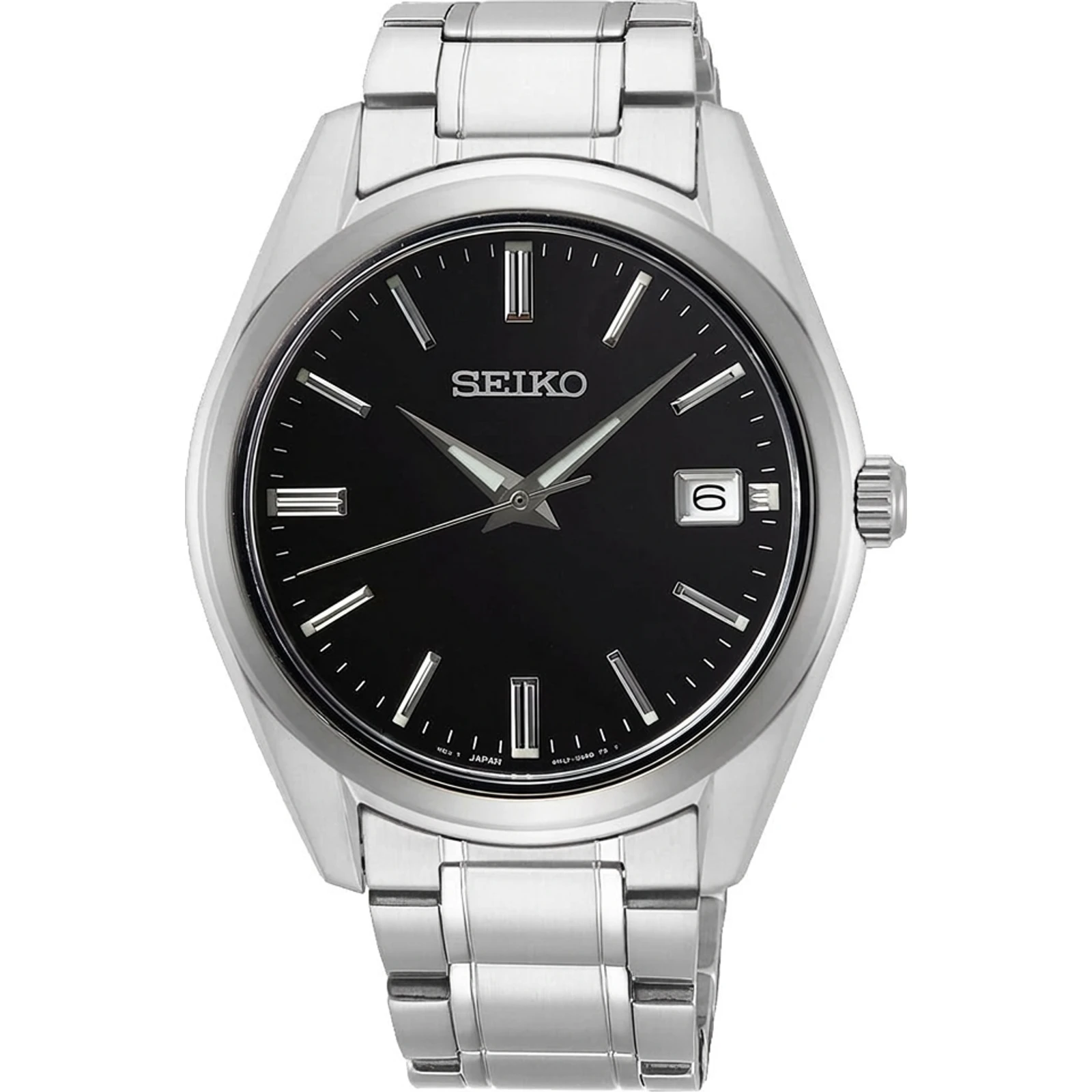 Seiko Men's SUR311P1 Discover More Black Dial Watch