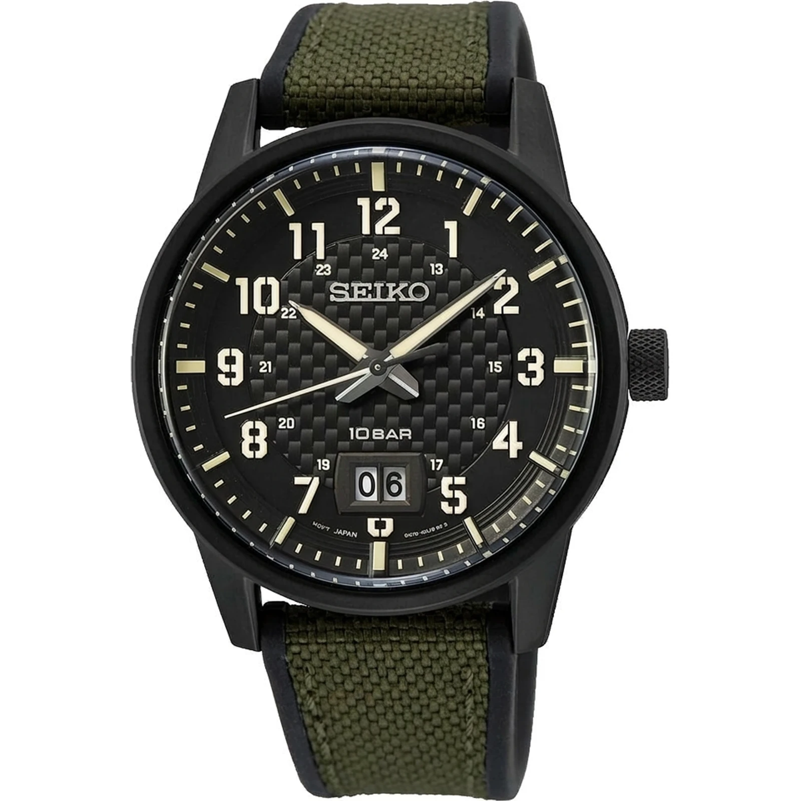 Seiko Men's SUR325P1 Sport Black Dial Watch