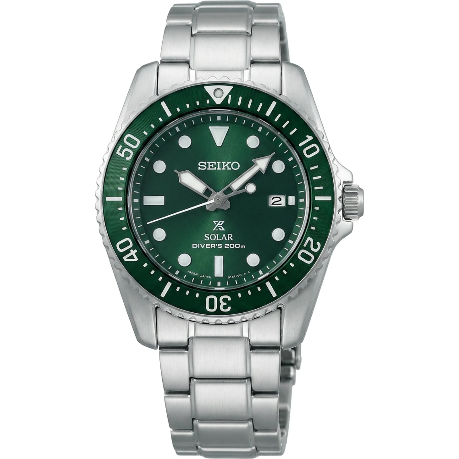 Seiko Men's SNE583P1 Prospex Green Dial Watch