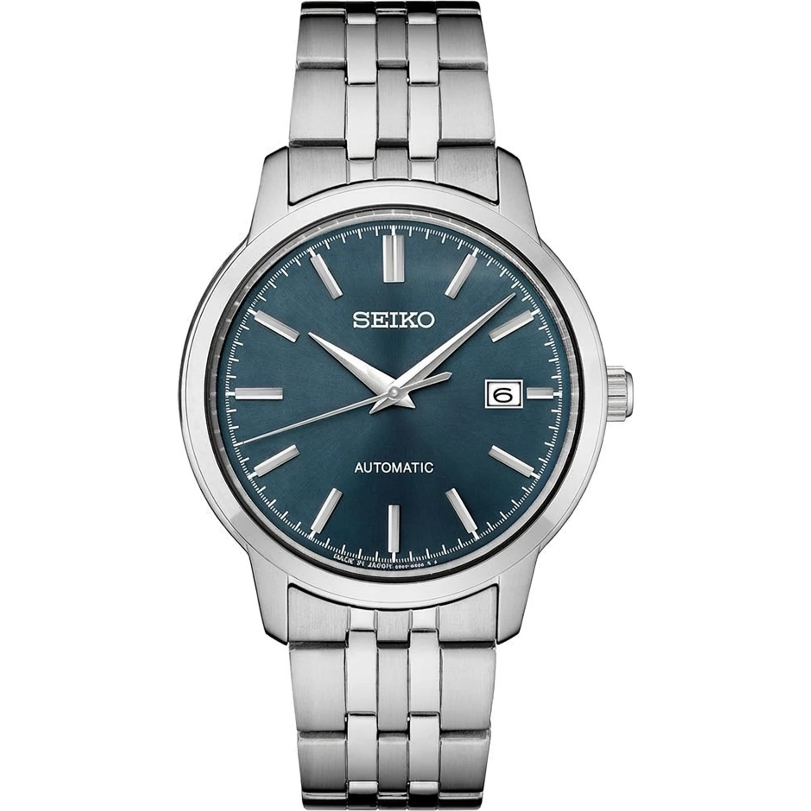 Seiko SRPH87K1 Essentials Classic Conceptual Regular Dark Blue Silver Tone Automatic Dress Watch