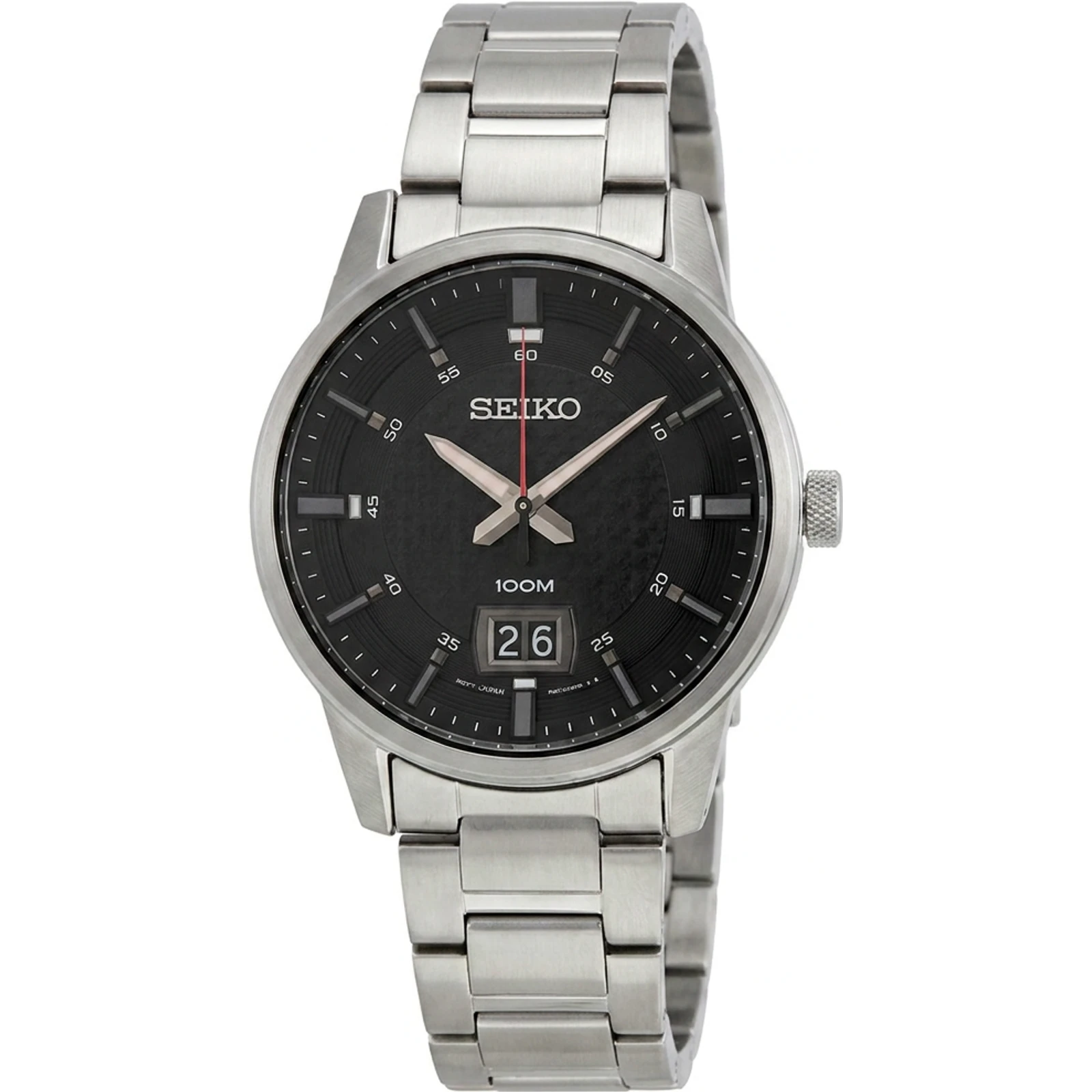 Seiko Men's SUR269P1 Sports Black Dial Watch