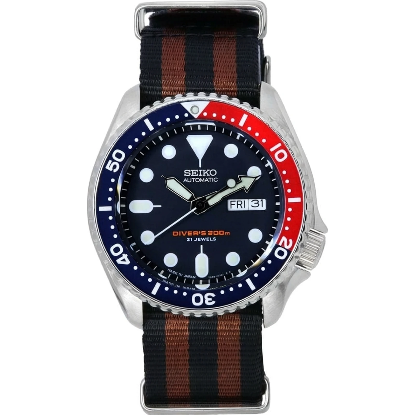 Seiko Scuba Automatic Diver's 200m Made in Japan SKX009 SKX009J1 SKX009J