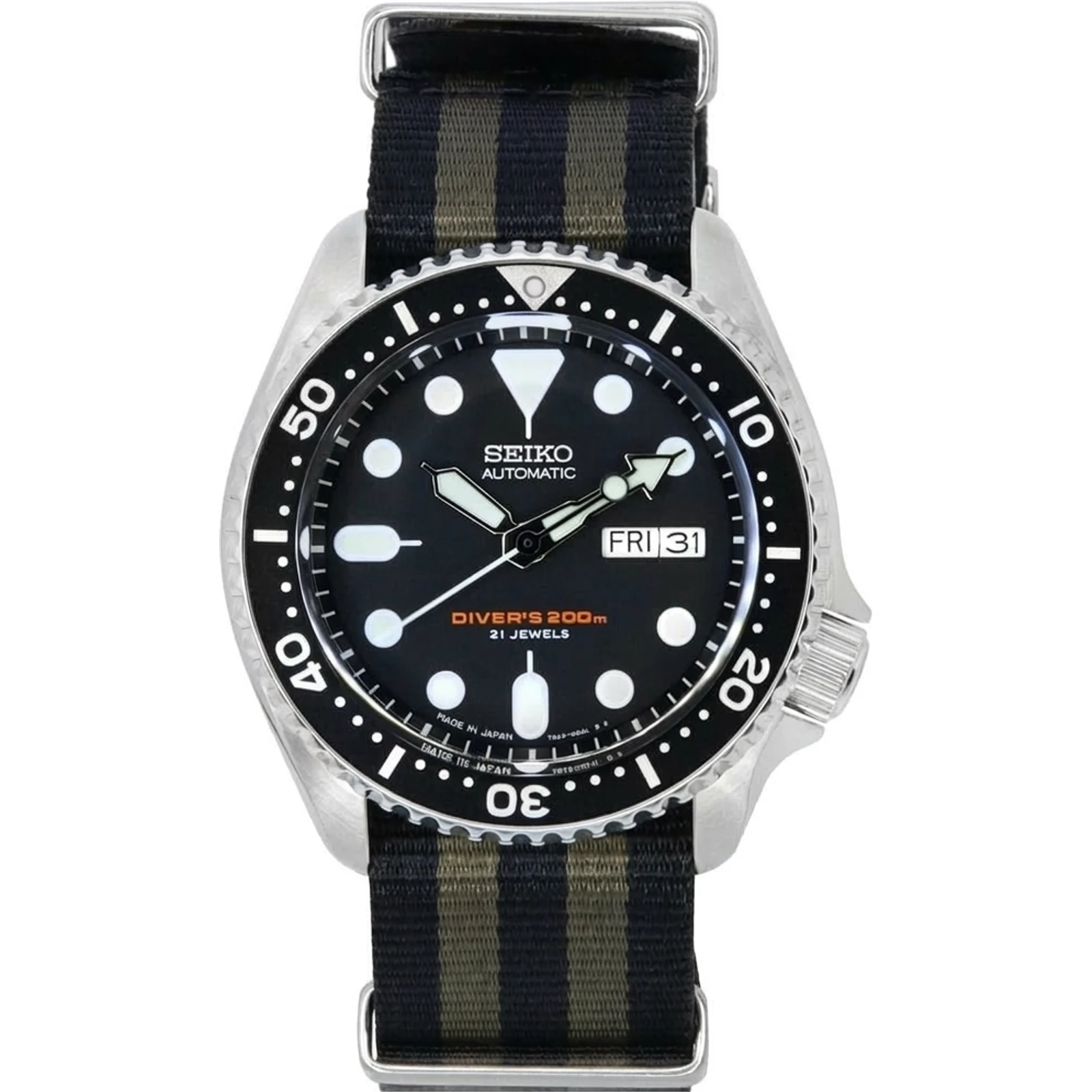 Seiko Scuba Automatic Diver's Japan Made SKX007 SKX007J1 SKX007J 200M
