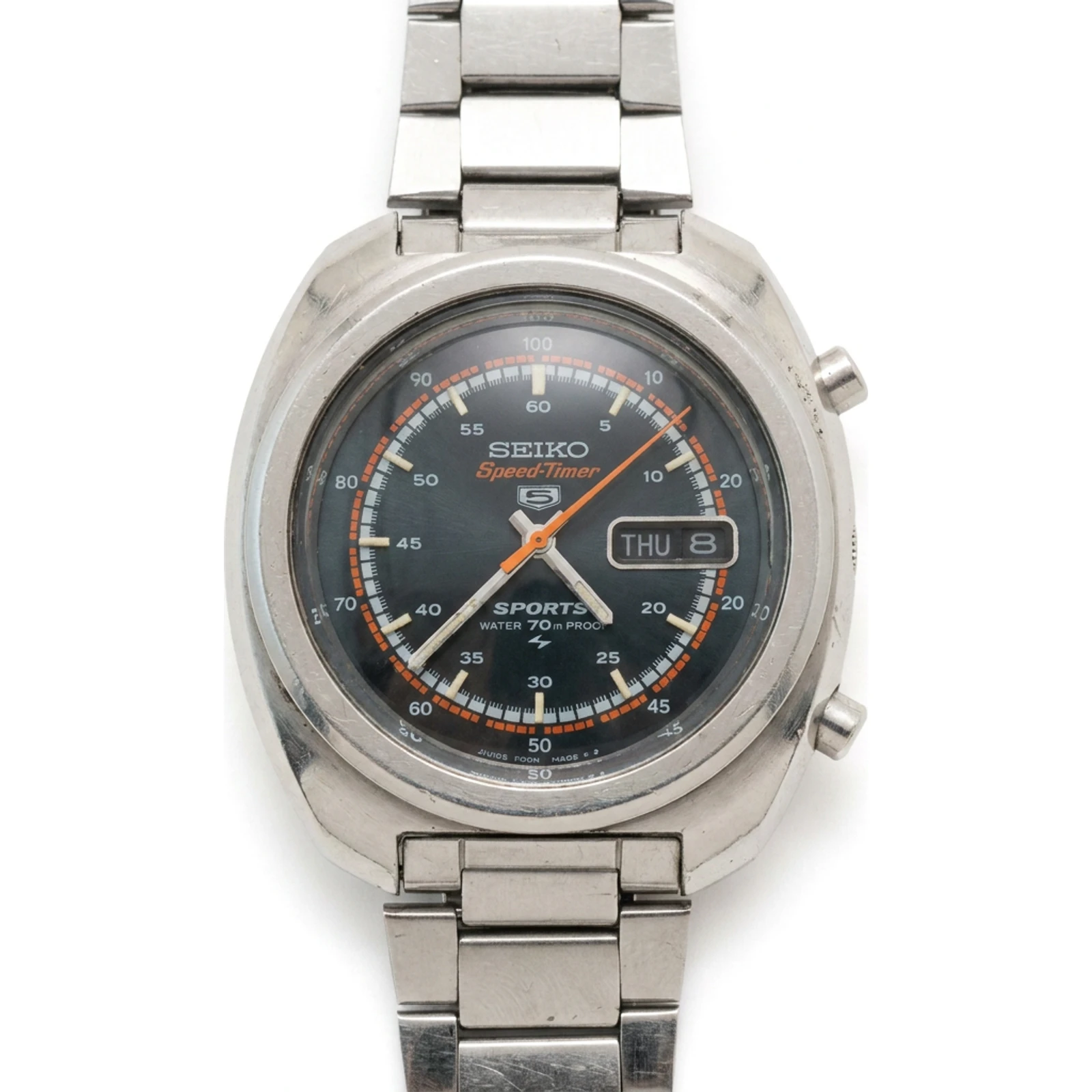 SEIKO 5SPORTS SPEEDTIMER 7017-8000 AT From JAPAN 846 JDM
