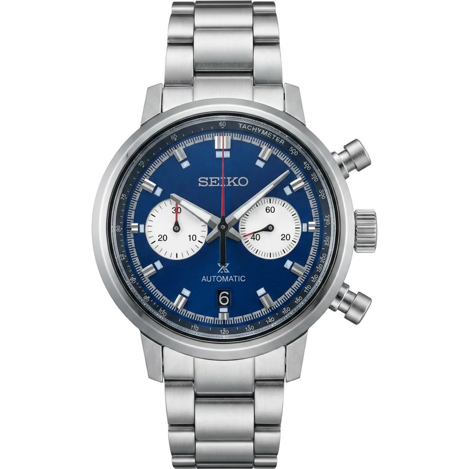 Seiko Men's SRQ043J1 SpeedTimer Blue Dial Watch