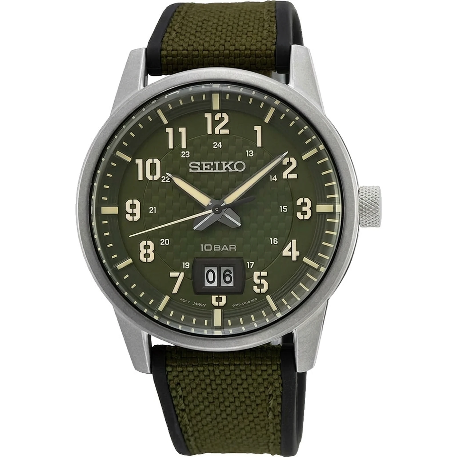 Seiko Men's SUR323P1 Sport Khaki Green Dial Watch