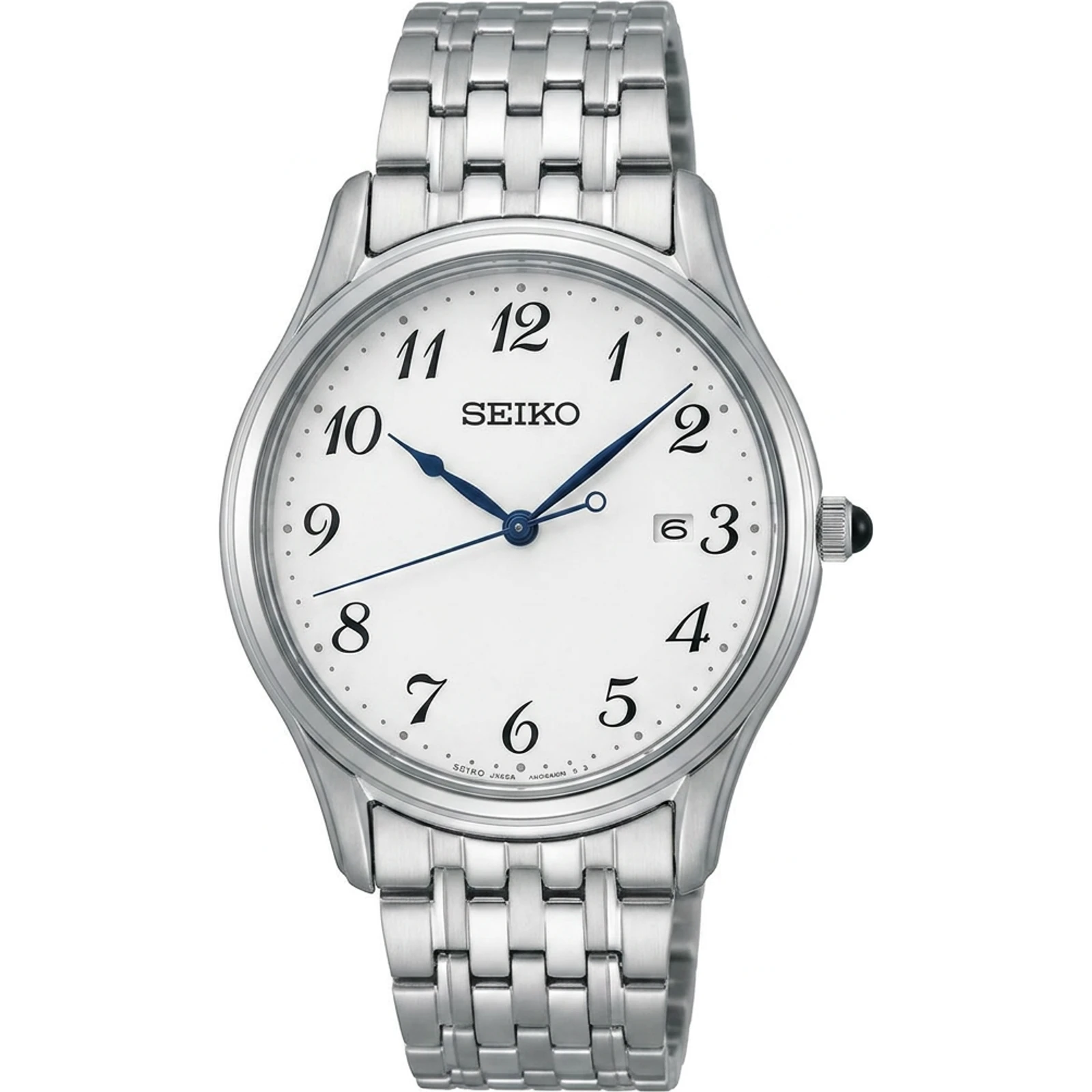 Seiko Men's SUR299P1 Classic White Dial Watch