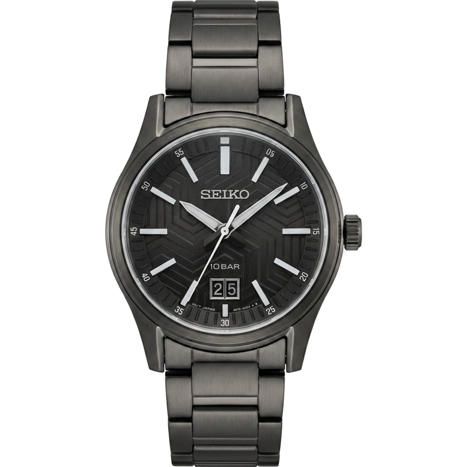 Seiko Men's SUR515P1 Discover More Black Dial Watch
