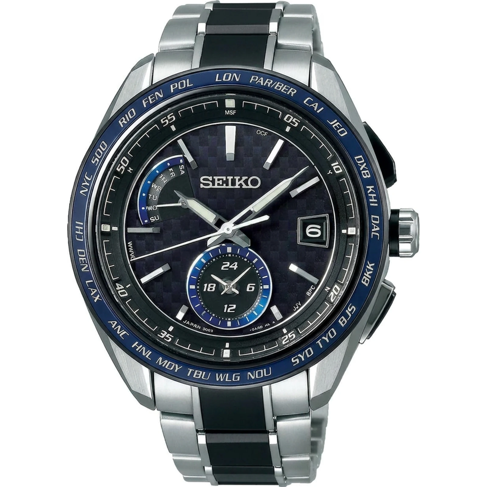 Seiko Brightz SAGA261 - Brightz Quartz Black Dial Titanium