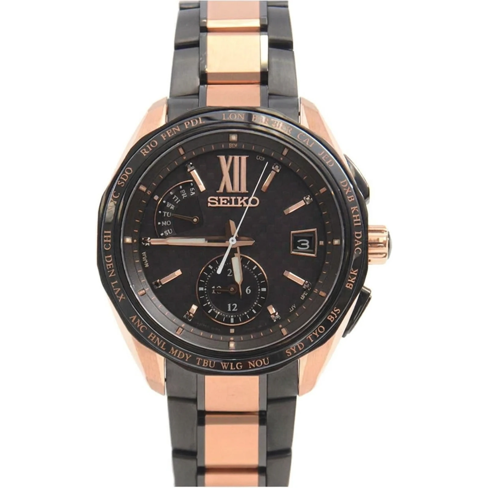 Seiko Brightz SAGA270 - Brightz SOLAR Black Dial Ceramic