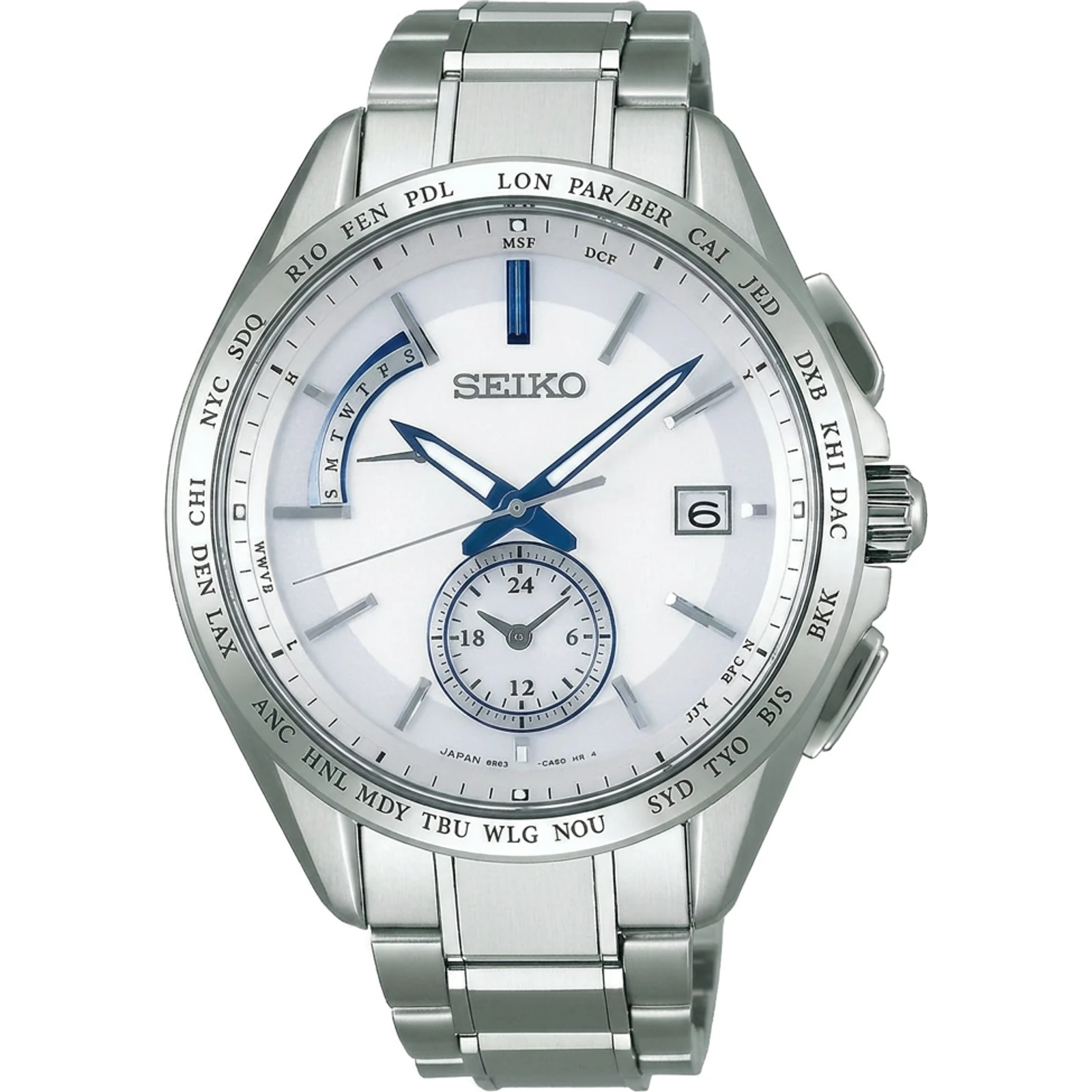 Seiko Brightz SAGA229 - Brightz Quartz White Dial Titanium