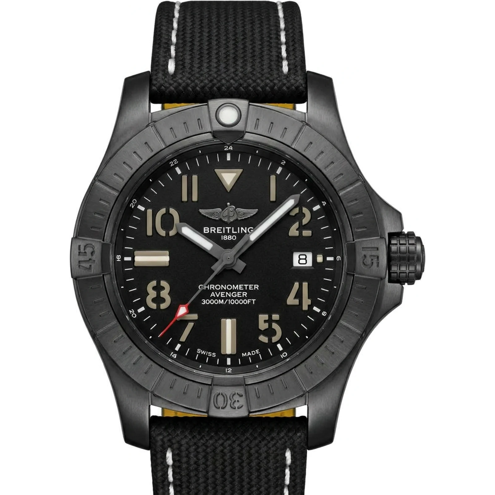 Breitling Automatic 45 Seawolf Night Mission Case Black Dial V17319101B1X2