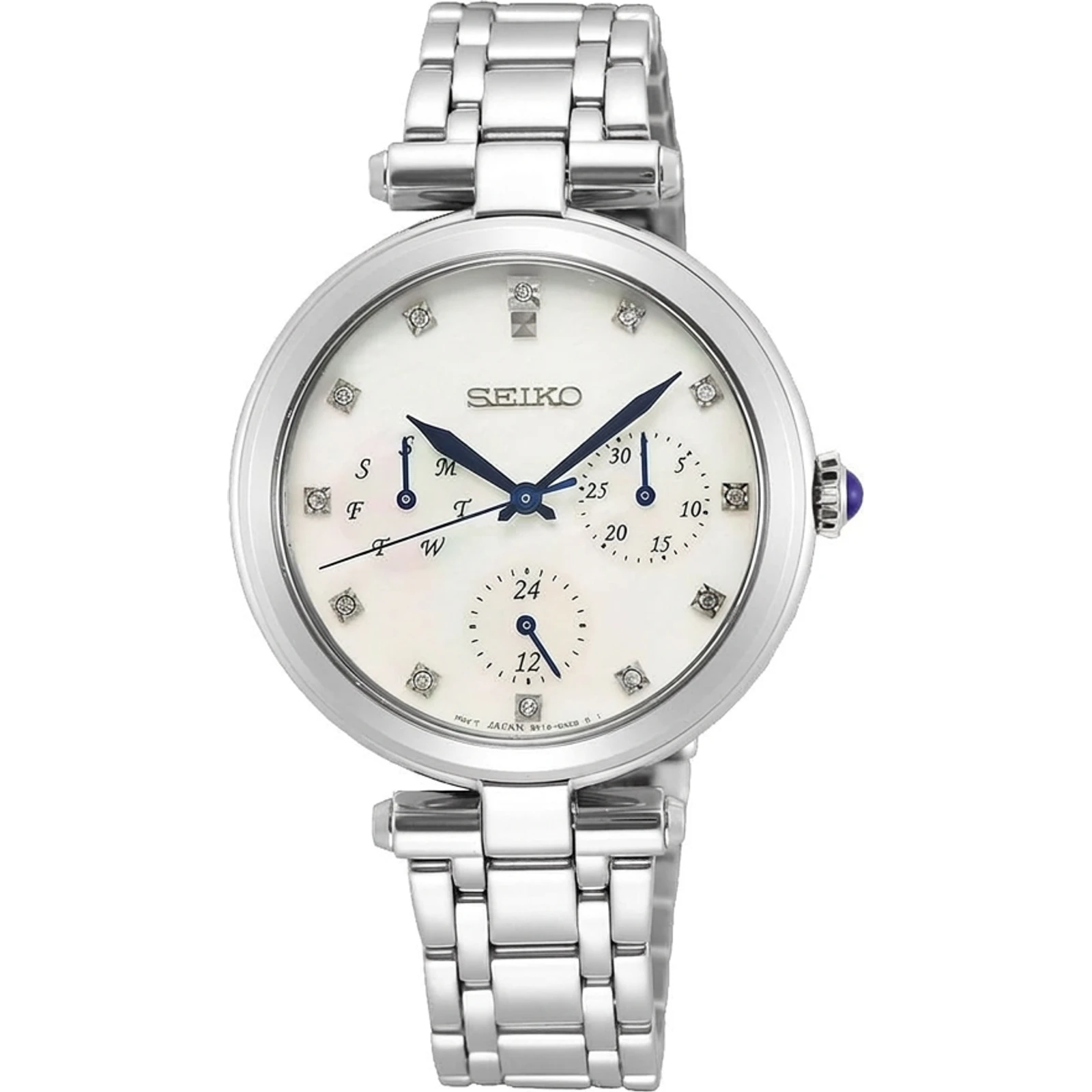 Seiko SKY663P1 Dial with Diamonds