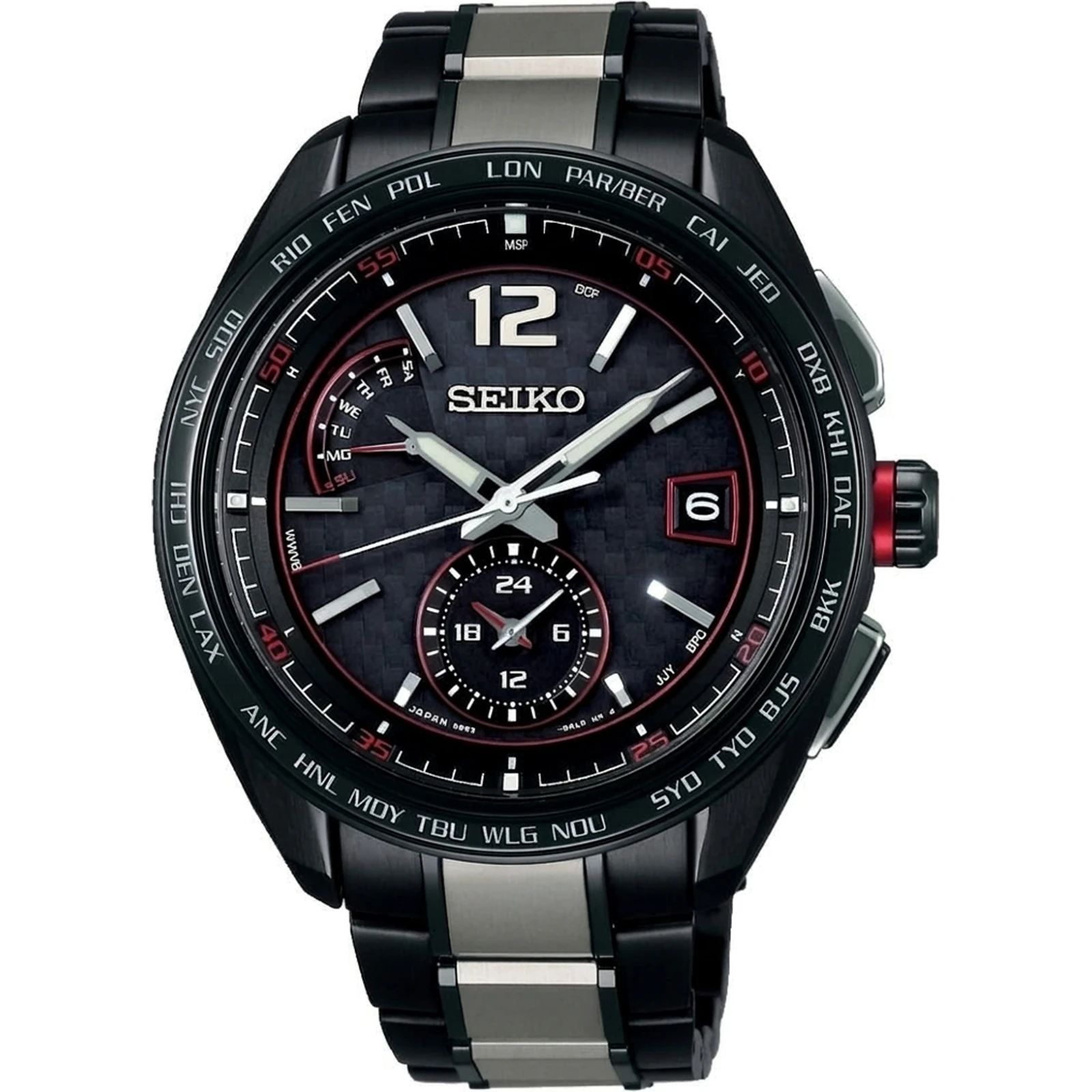 Seiko Brightz SAGA267 - Brightz Quartz Black Dial Titanium