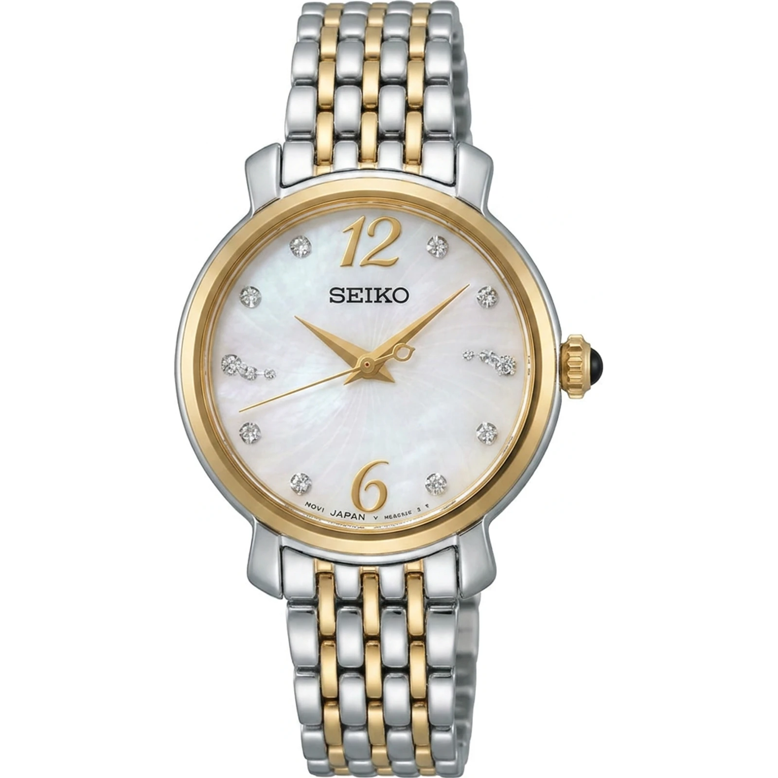 Seiko SRZ522P1 Quartz White Dial Diamond