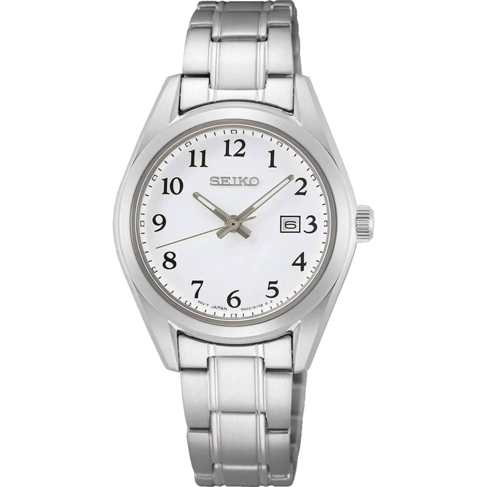 Seiko SUR465P1 mit Saphirglas Stahl/Weiß