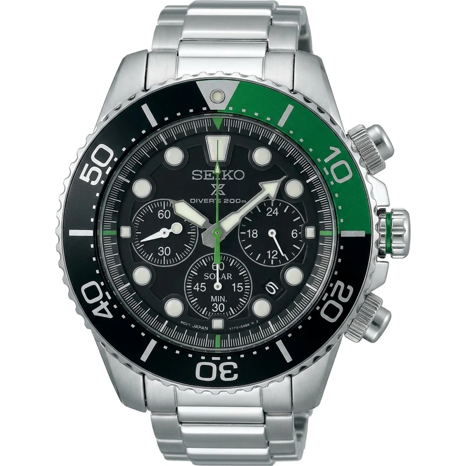 Seiko Prospex Solar Chronograph SSC615 SSC615P1 Dive Watch