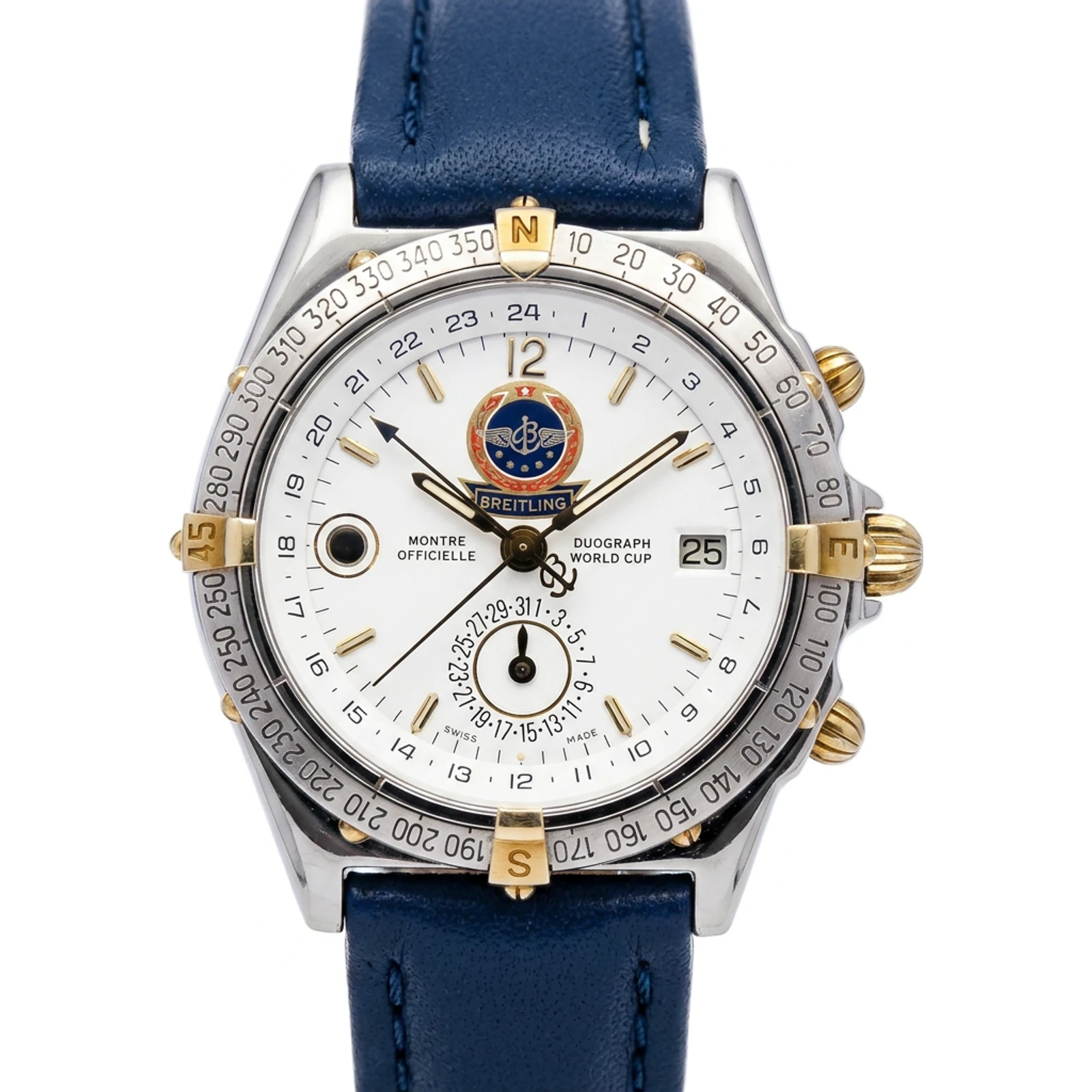 Breitling Duograph B15508 World Cup Edition GMT Rolleaux Bracelet (Chronomat-Gehäuse)