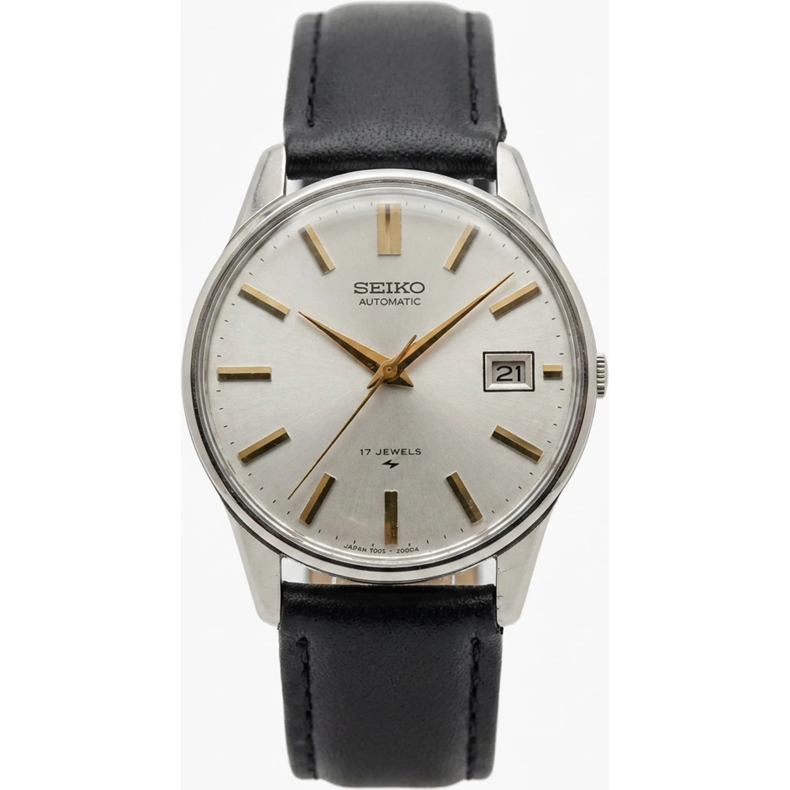 Seiko oversize automatic tutto acciaio scatto 3 pezzi 03/1974 7005 2000 7005-2000