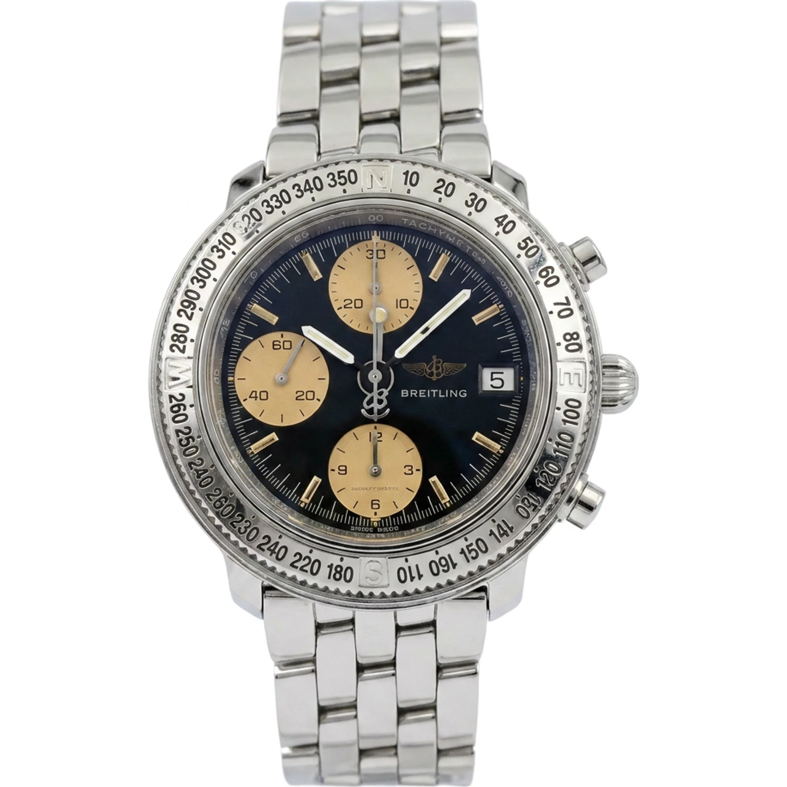 Breitling Astromat Longitude A20405 Automatic black/gold dial Chronograph no stretch 40mm