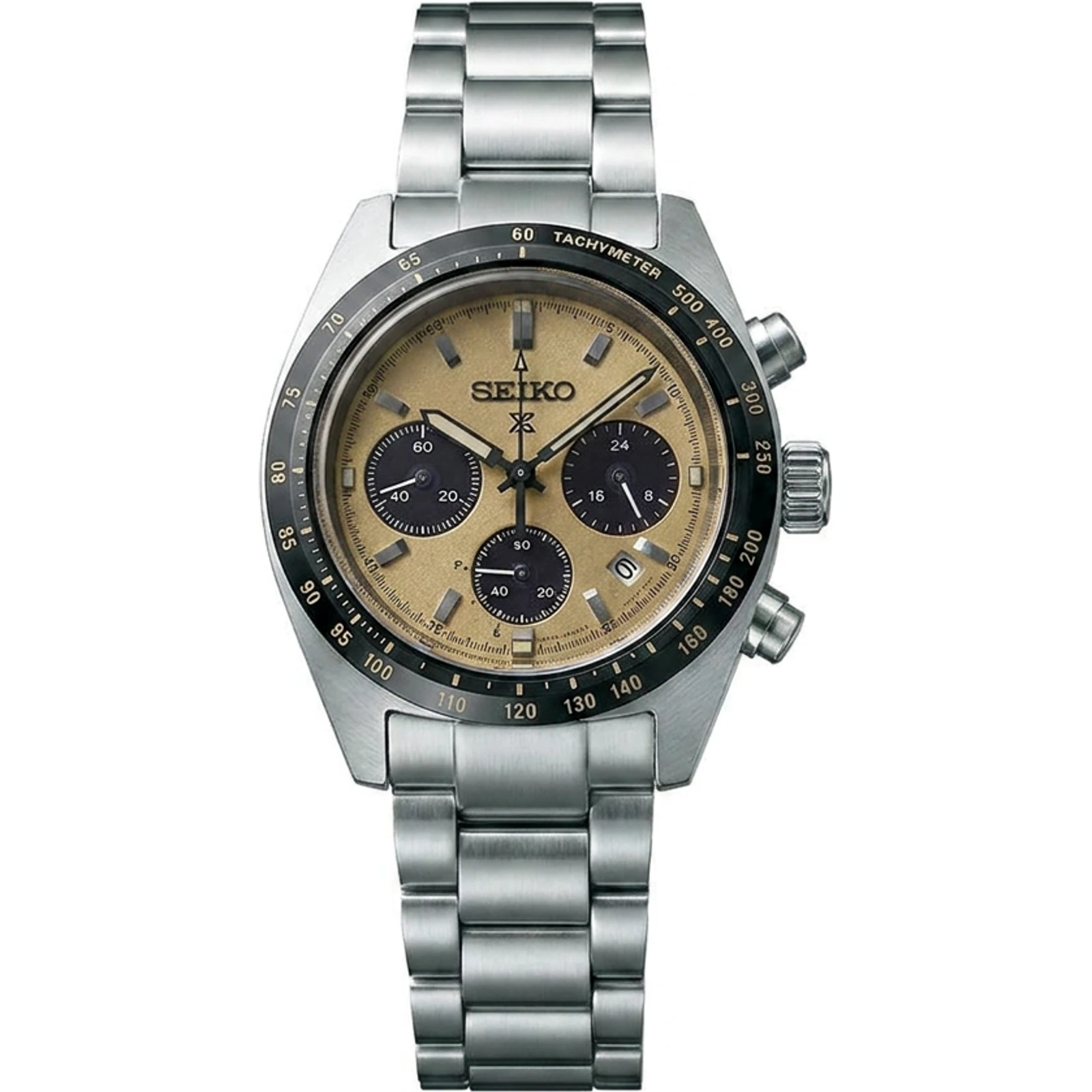 Seiko Prospex Speedtimer Solar Chronograph Gold Dial SSC817