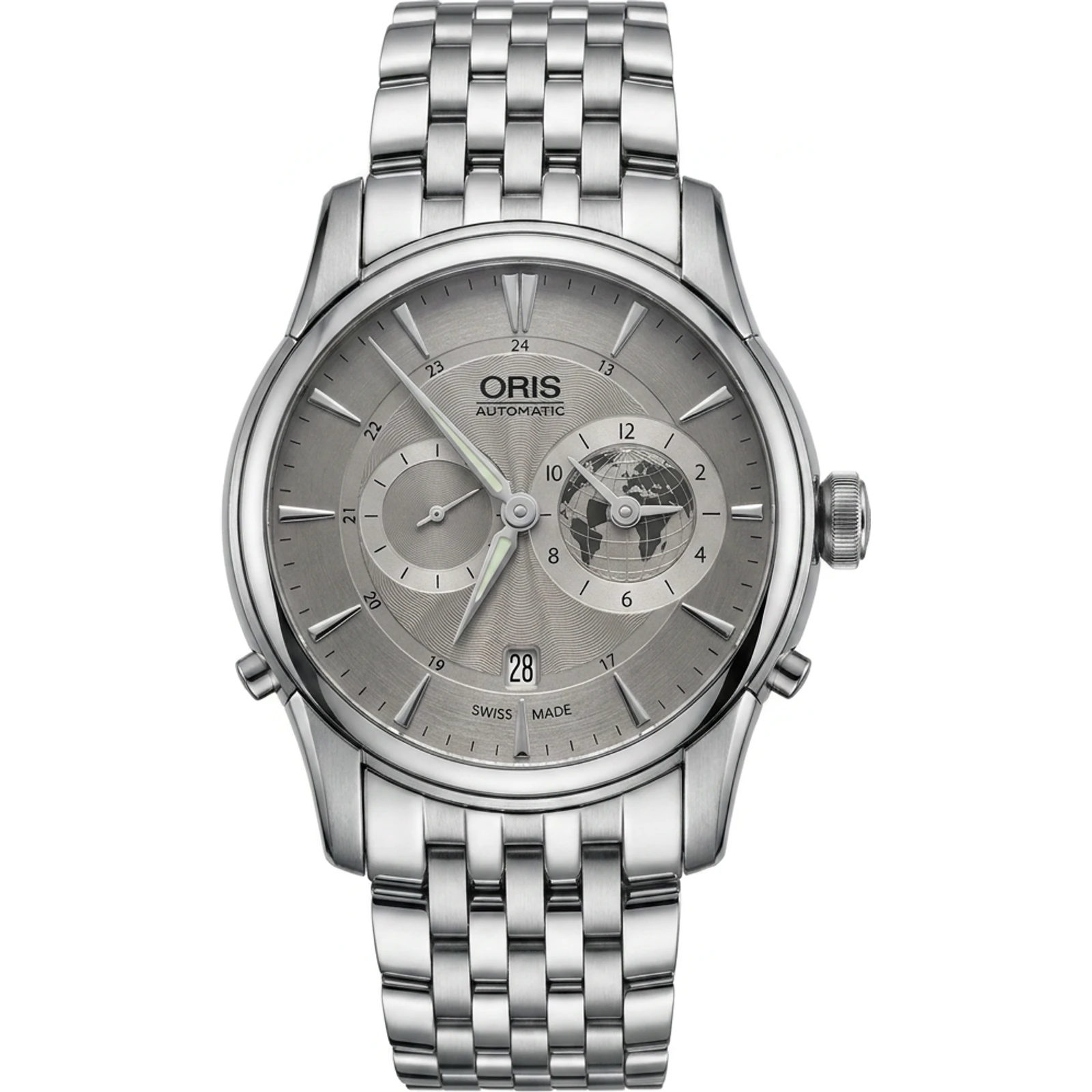 Oris Artelier Worldtimer 01 690 7690 4081-SET MB