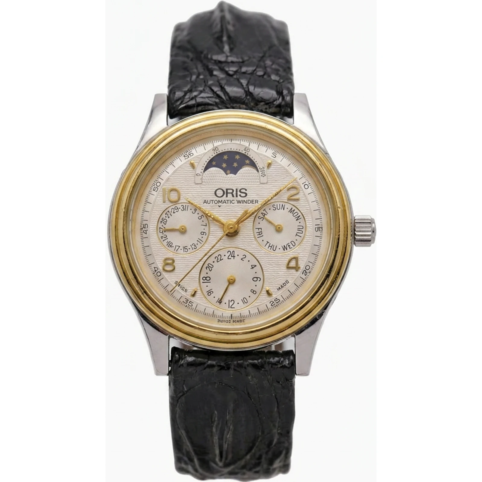 Oris Winder Complication 18kt Gold Automatic Mond 7433