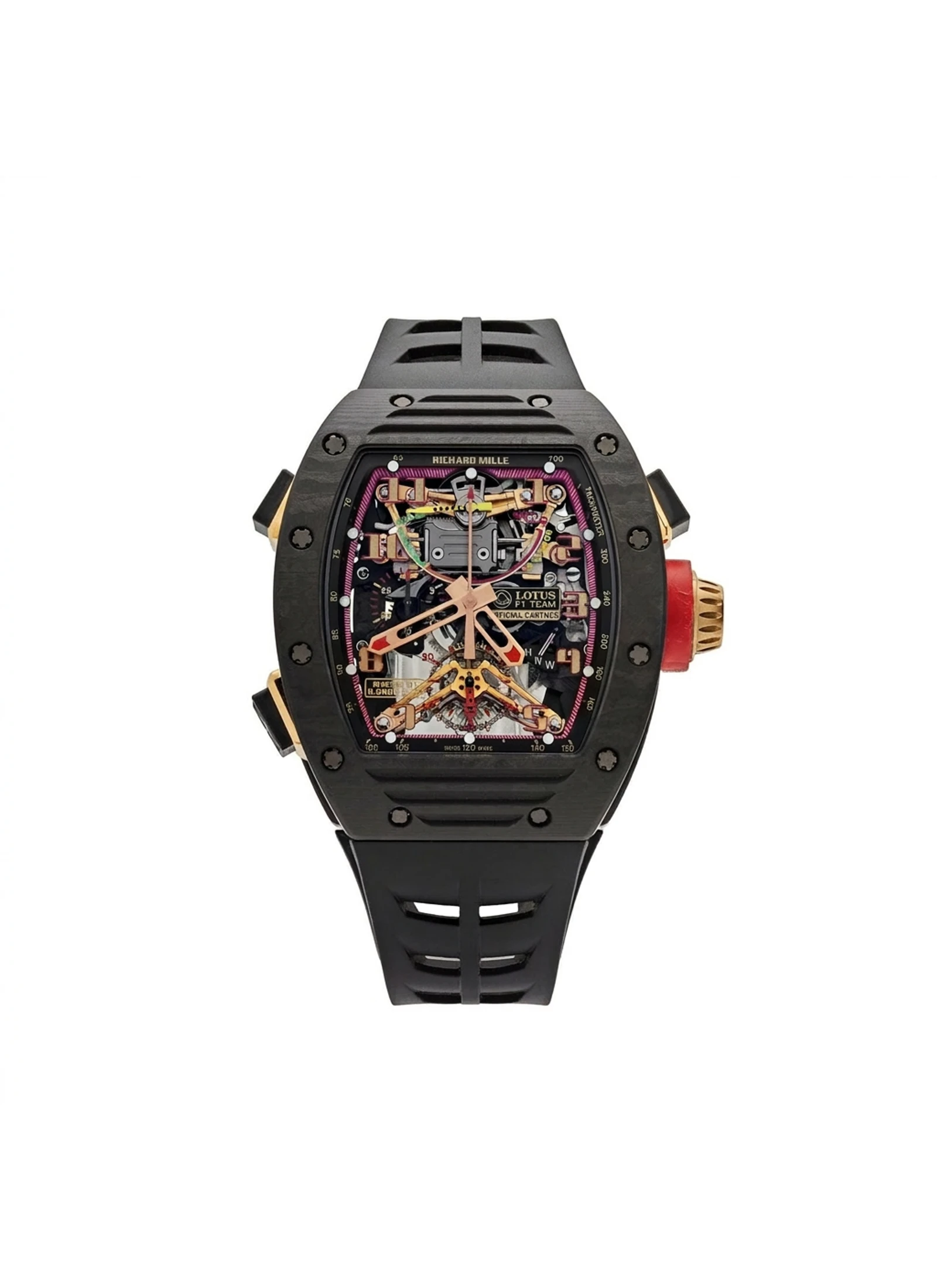 Richard Mille Lotus F1 G-Sensor Tourbillon NTPT Carbon Romain Grosjean RM50-01 Limited Edition 30 Pcs