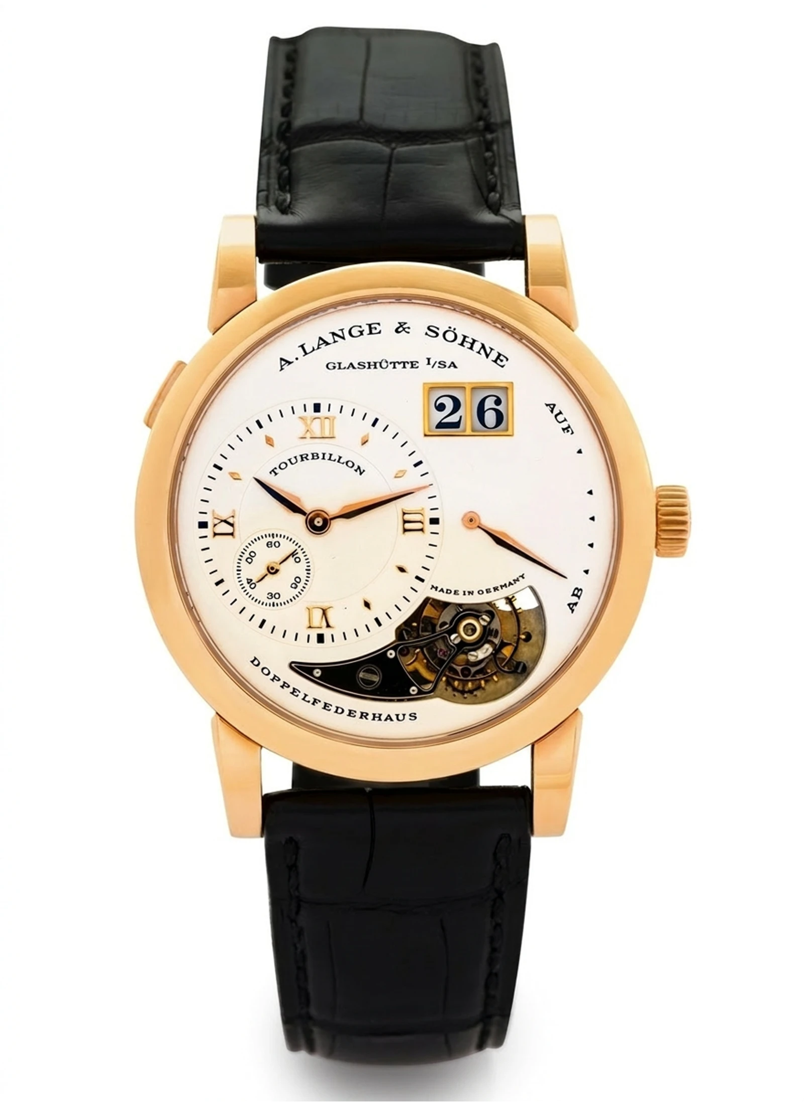 A. Lange Sohne Lange 1 Tourbillon Pink Gold 704.032