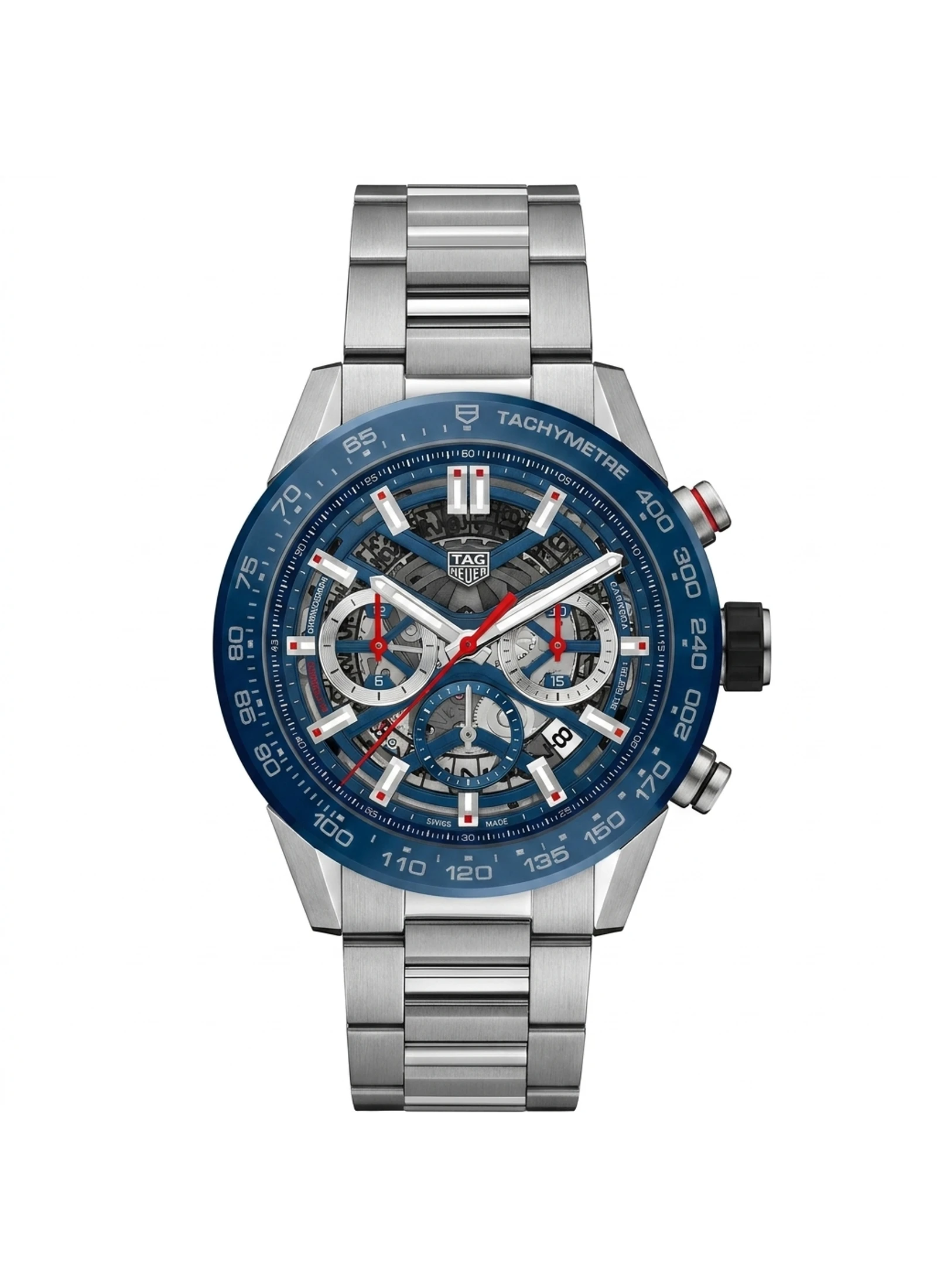 TAG Heuer Men's CBG2A11.BA0654 45mm Calibre Heuer 02 Watch